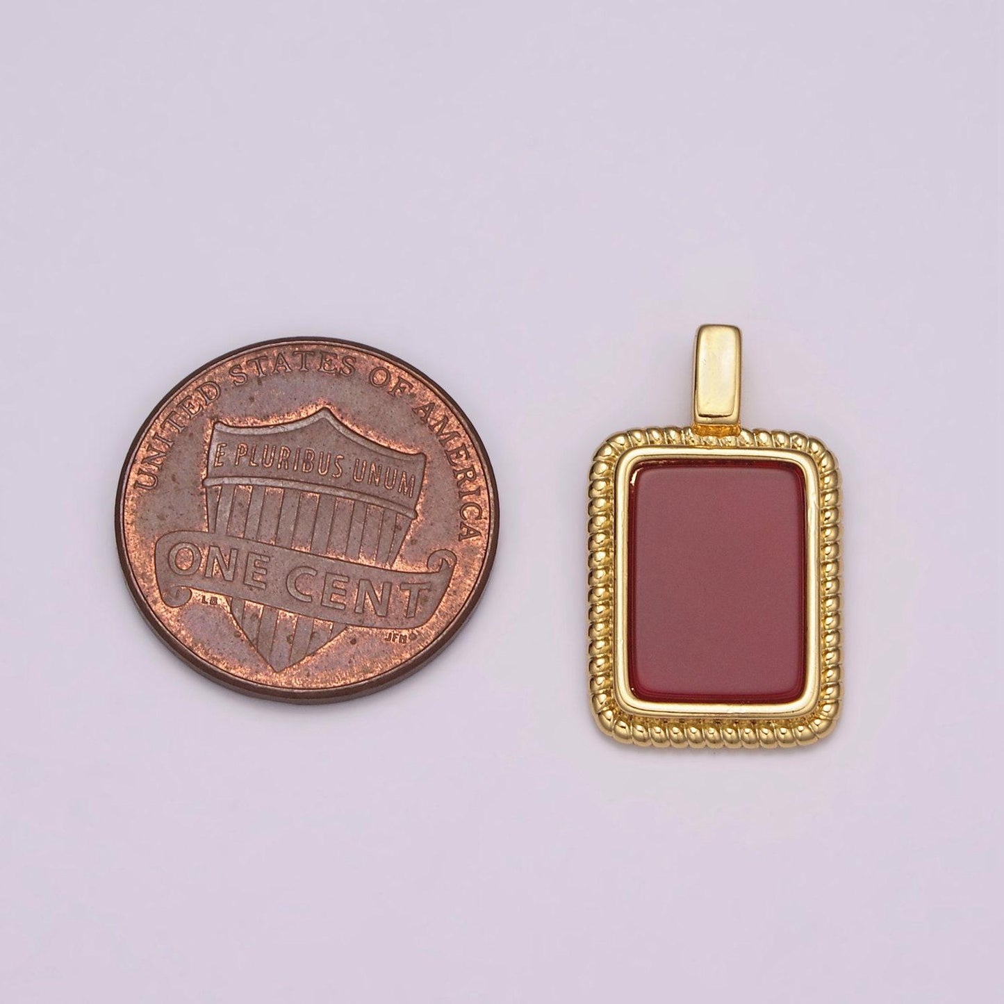 Gold rectangle gemstone medallion pendant abalone,tiger eye, carnelian,onyx,green agate for classic minimalist jewelry n473~n-477