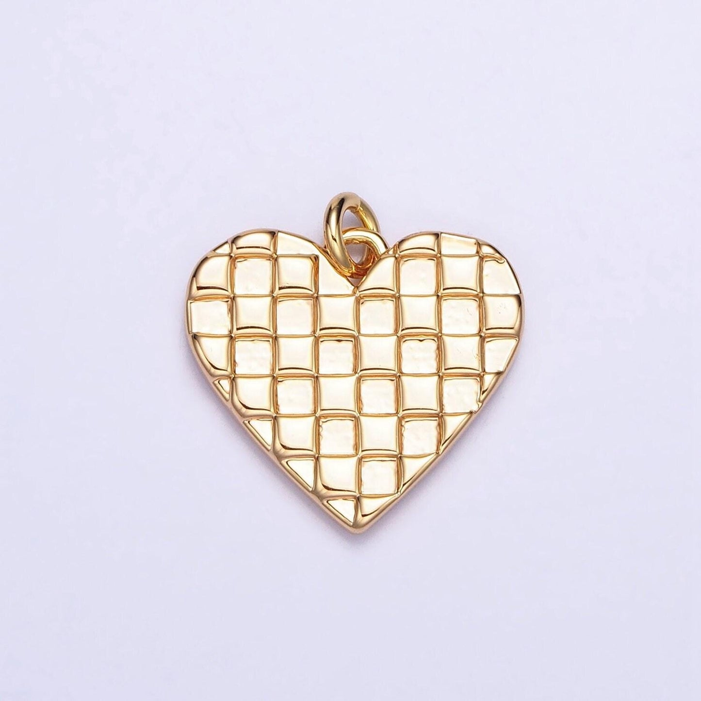 Mini gold filled heart pendant, heart charm love pendant n-296