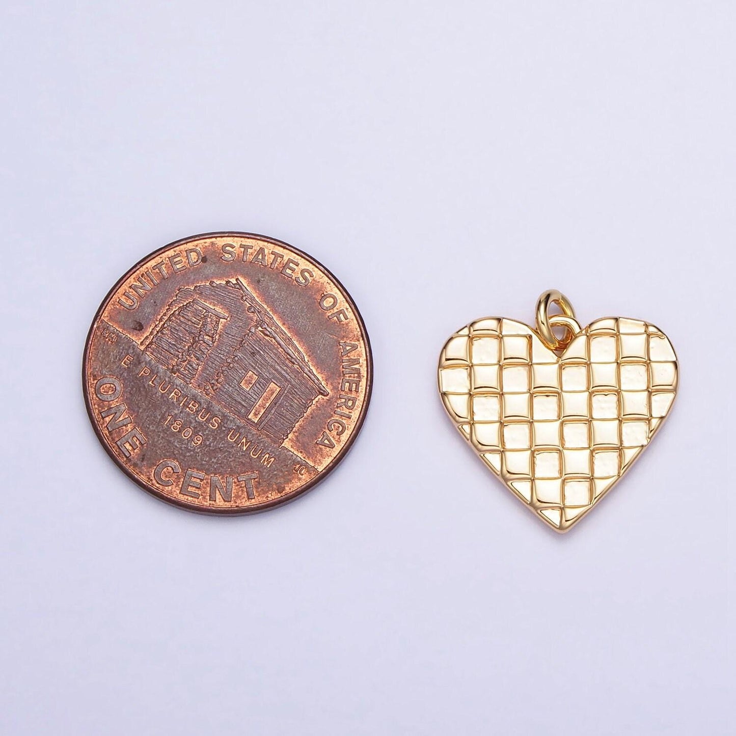 Mini gold filled heart pendant, heart charm love pendant n-296