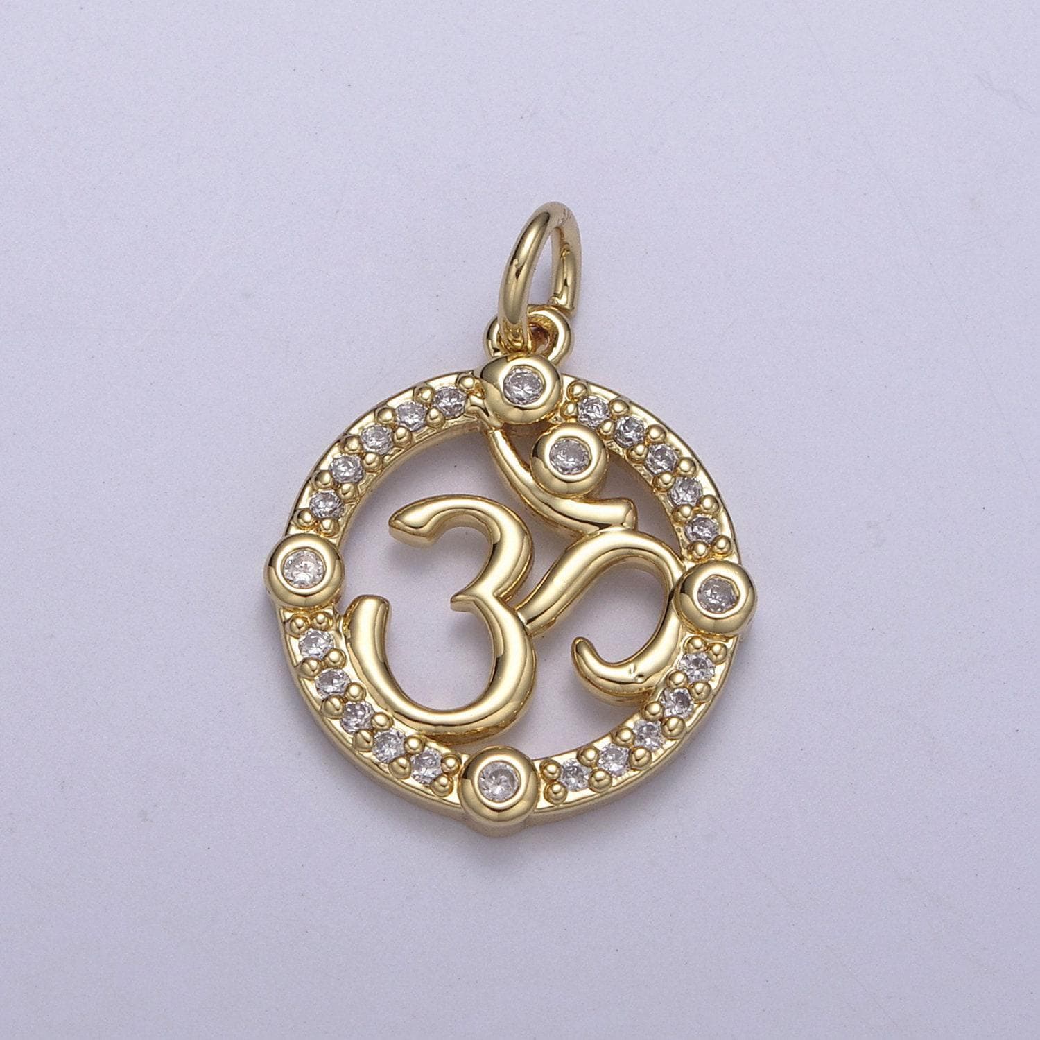 Hindu om symbol charm pendant, om charm pendant for necklace n-248