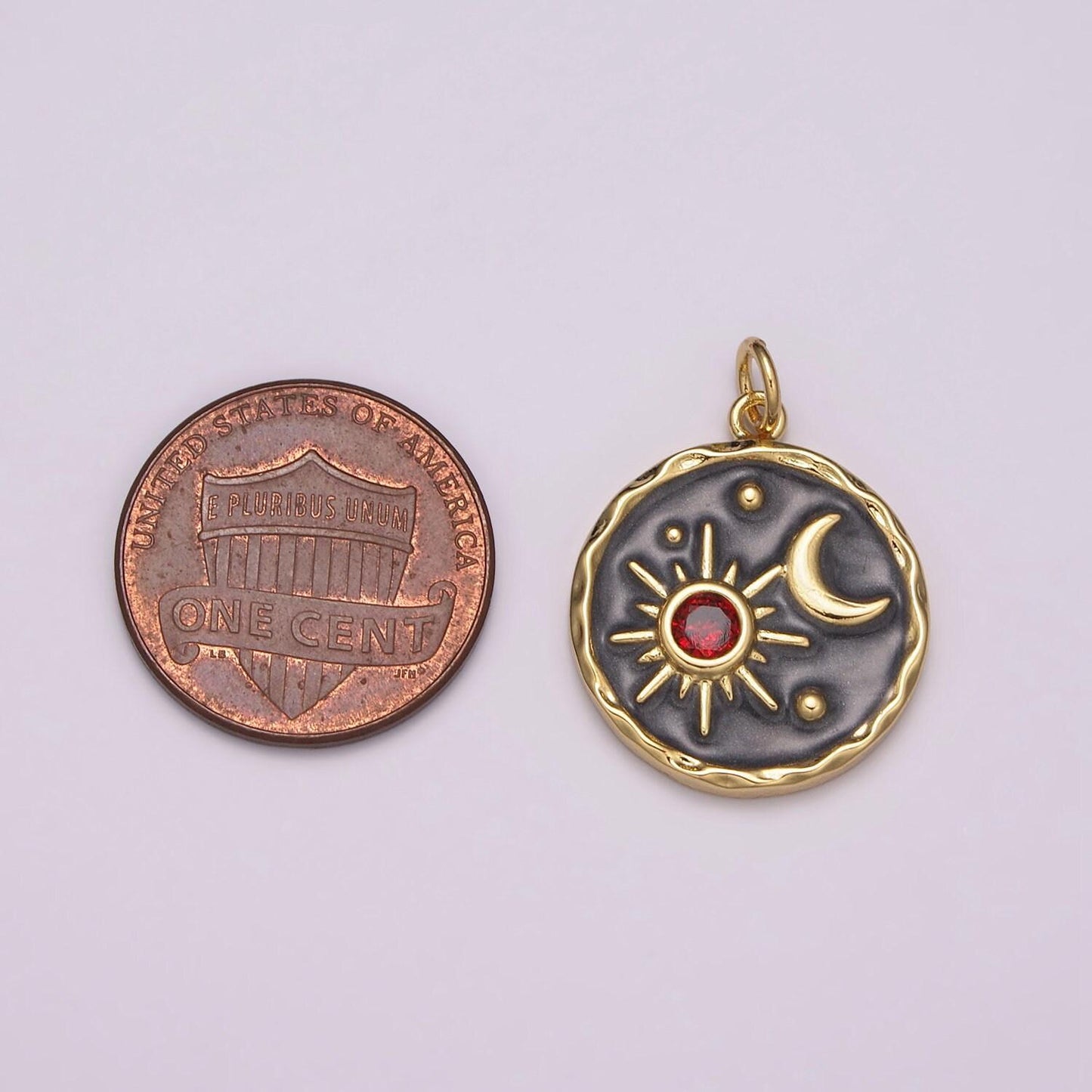Black moon charm celestial jewelry gold crescent moon charm for necklace earring jewelry making supply 24k gold findings