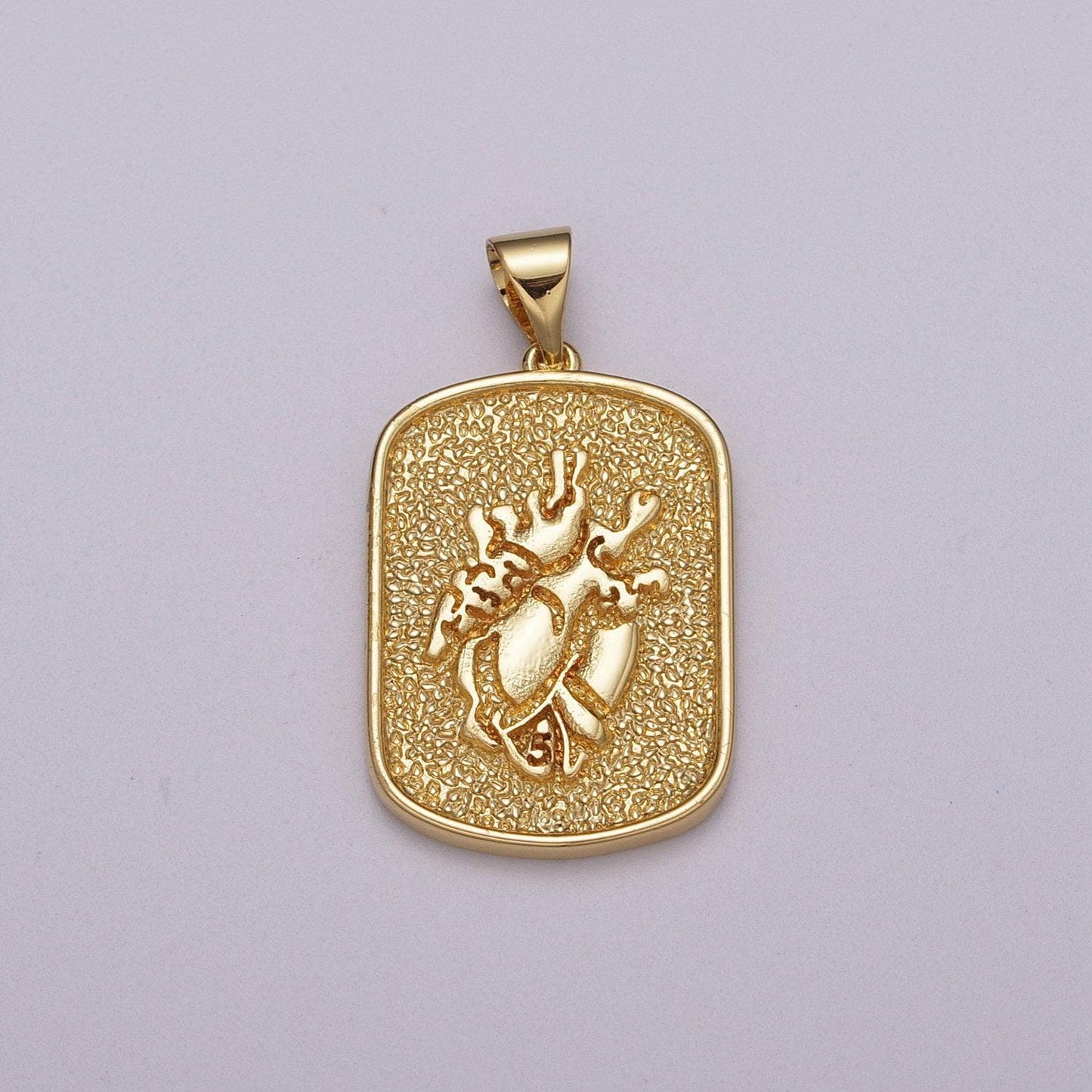 Gold heart anatomy charm heartbead pendant bio science charm white gold tag heart plate charm n-1439, n-1440