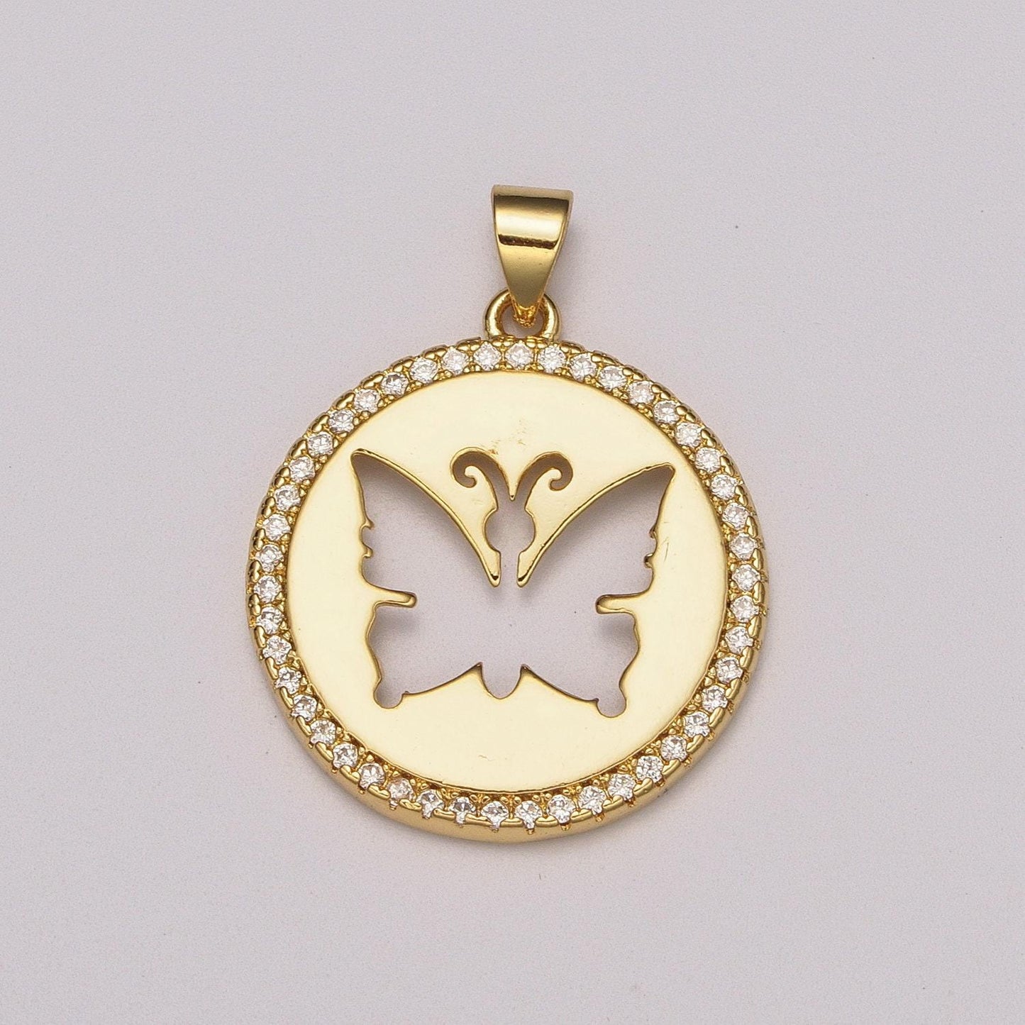 Cut out monarch necklace pendant gold butterfly charm micro pave zircon pendant mariposa animal inspired for statement jewelry,n-1402