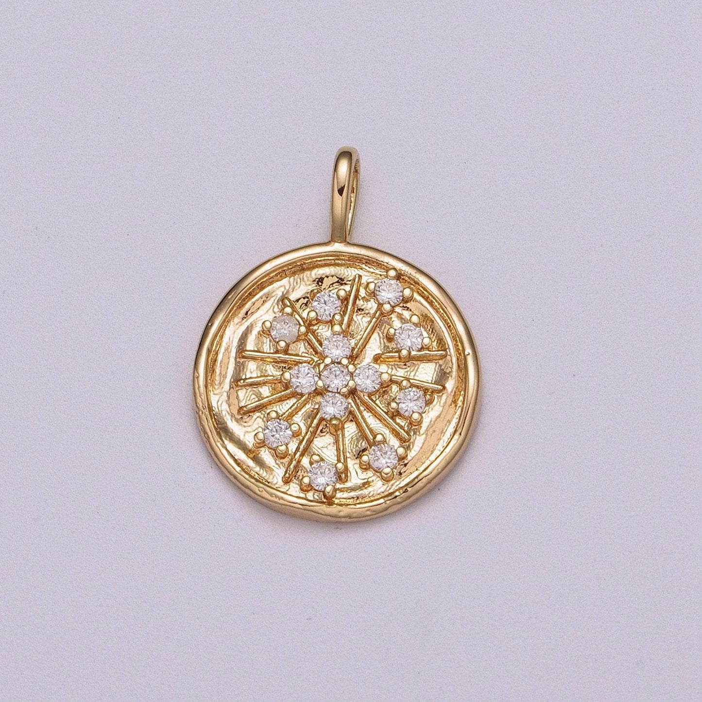 Mini coin pendant, star cubic charm, jewelry suppliers, twinkle little star charm, 18k gold filled finding for necklace bracelet supply