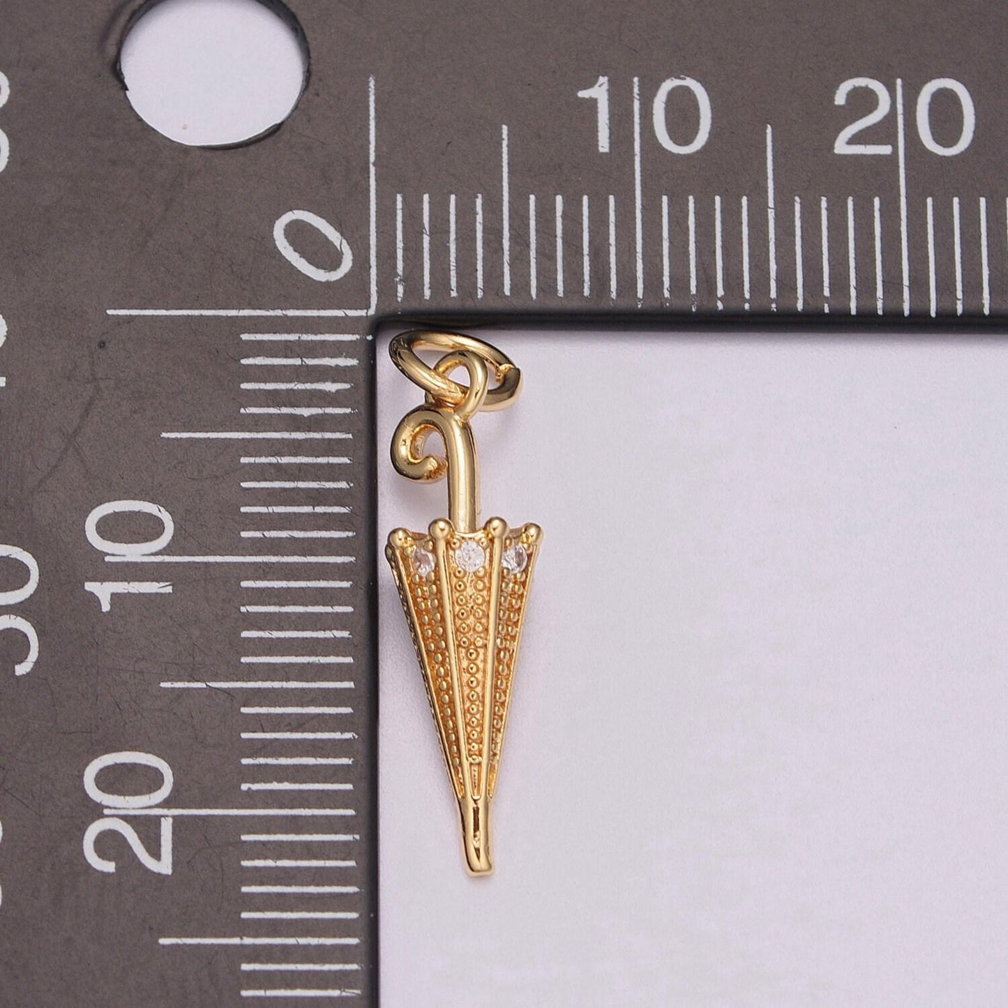 18k gold filled umbrella charm small umbrella necklace bracelet pendant diy jewelry findings