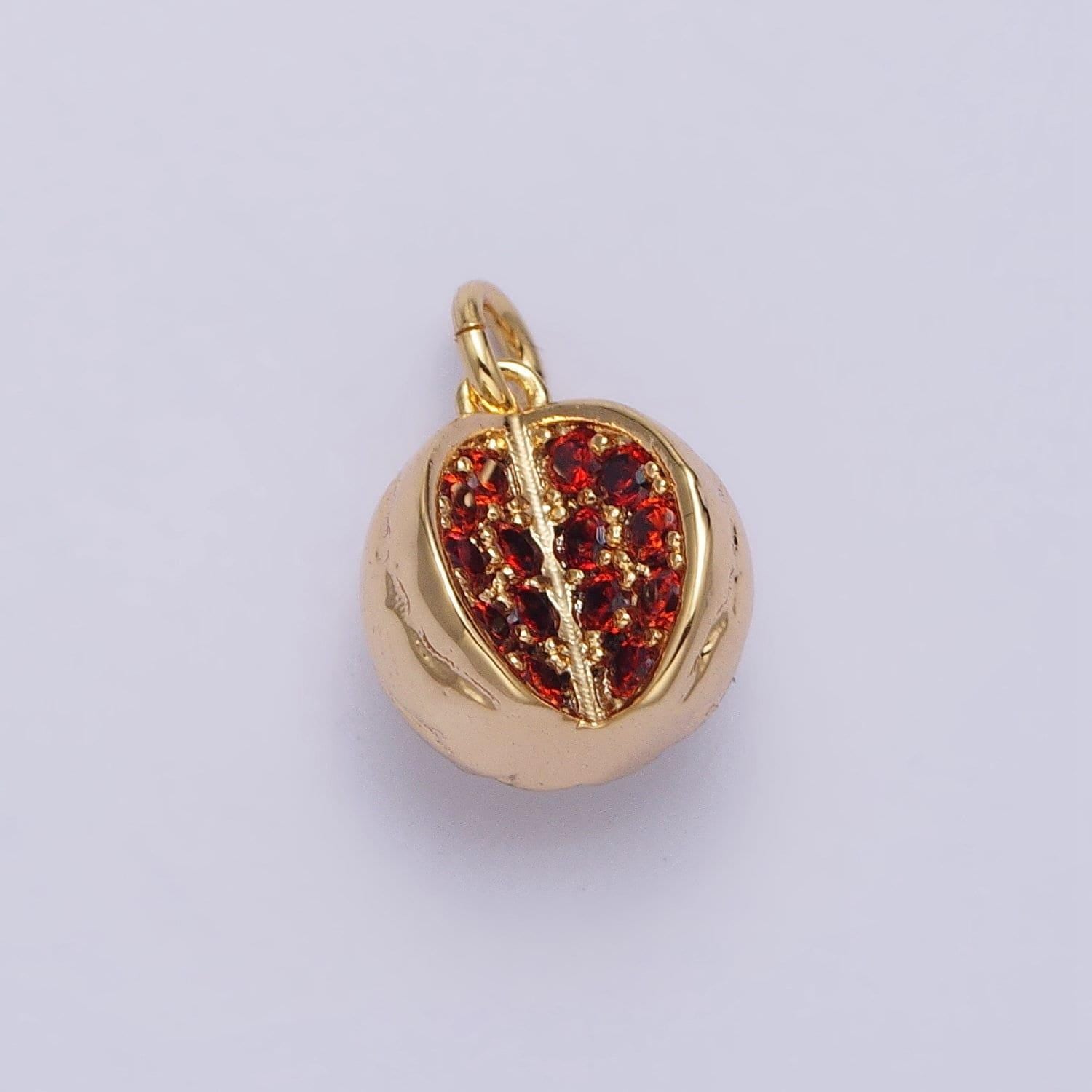 Gold watermelon charm cubic fruit charm summer foodies pendant dangle charms for bracelet necklace earring supply component