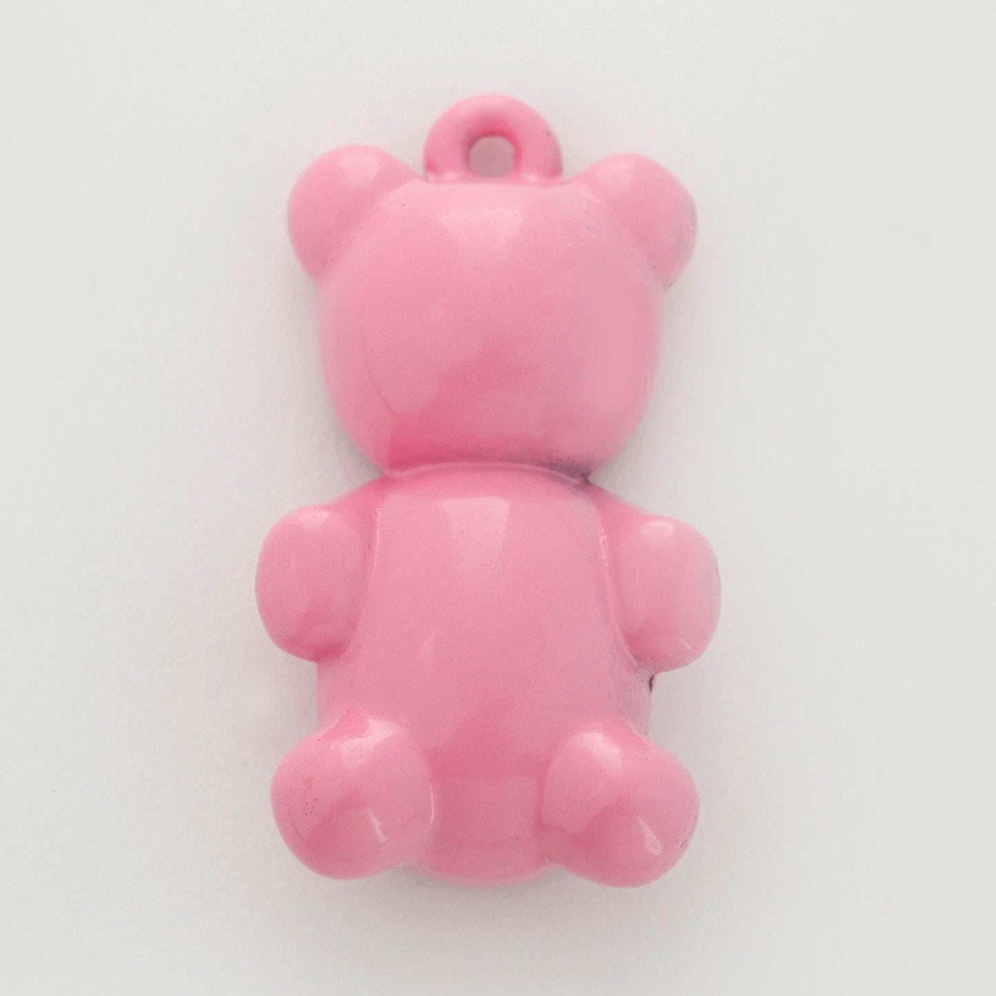 14k gold filled gummy bear pendant teddy bear charm enamel animal charm, love charm kids retro 90s trend jewelry making supply