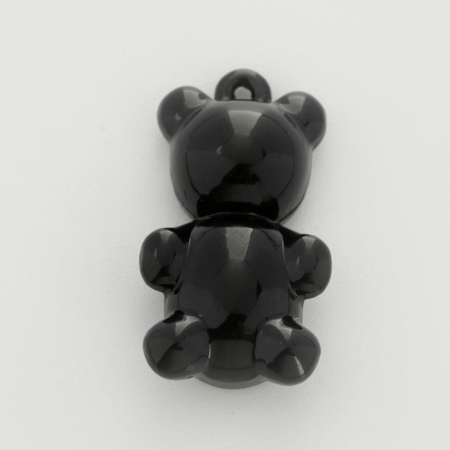 14k gold filled gummy bear pendant teddy bear charm enamel animal charm, love charm kids retro 90s trend jewelry making supply