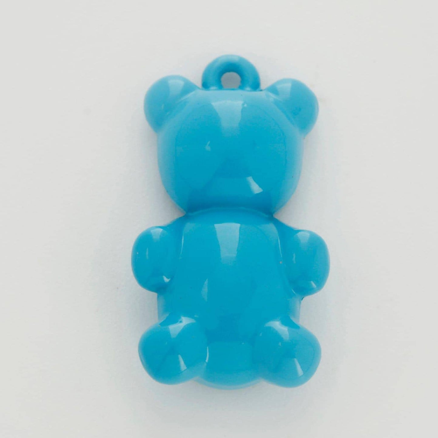 14k gold filled gummy bear pendant teddy bear charm enamel animal charm, love charm kids retro 90s trend jewelry making supply