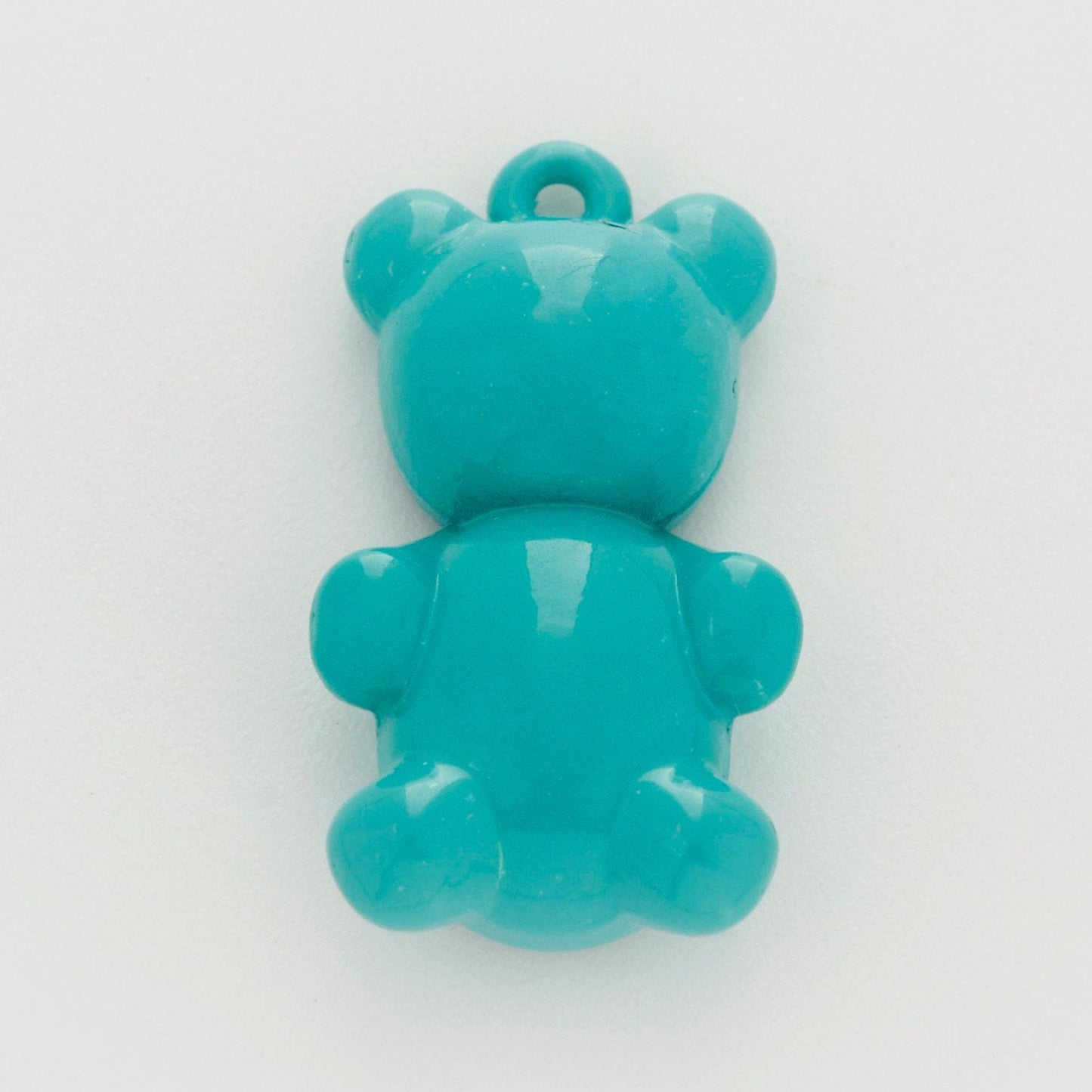 14k gold filled gummy bear pendant teddy bear charm enamel animal charm, love charm kids retro 90s trend jewelry making supply