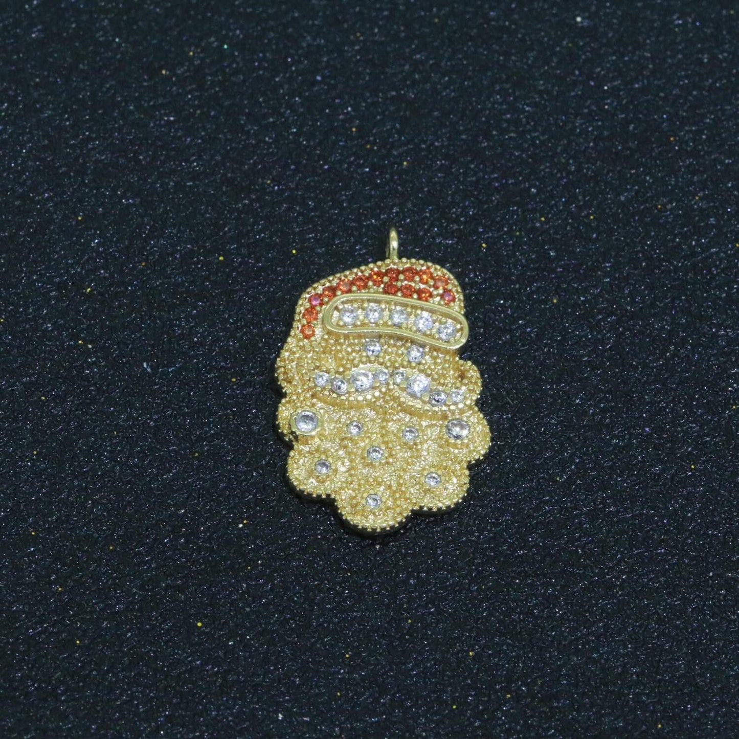 Dainty christmas charms micro pave holiday collection santa, stocking, snow man, reindeer, tree pendant jewelry necklace bracelet earring