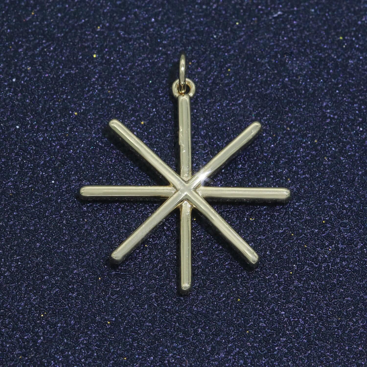 Mini star charm gold stick star charm celestial jewelry star key charm dainty small charm