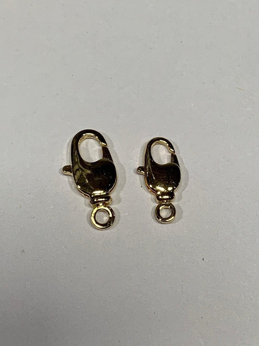 1pc wholesale lobster clasp 17.5 x 9mm, 14.8 x 7.5mm gold,lobster claw with jump ring for jewelry necklace bracelet anklet making,l-82, k342