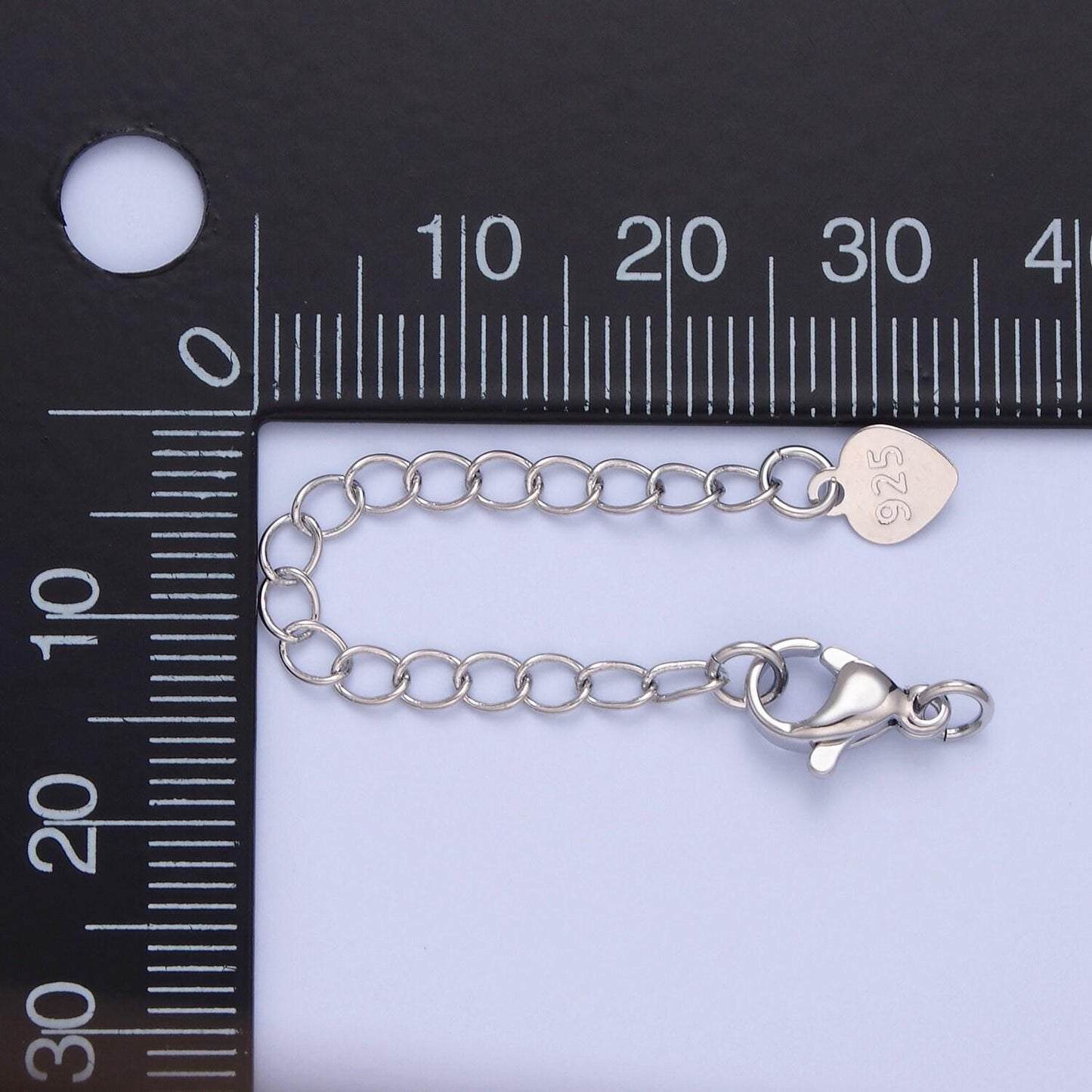 Heart gold filled lobster clasp with chain extender | l-678, l-775