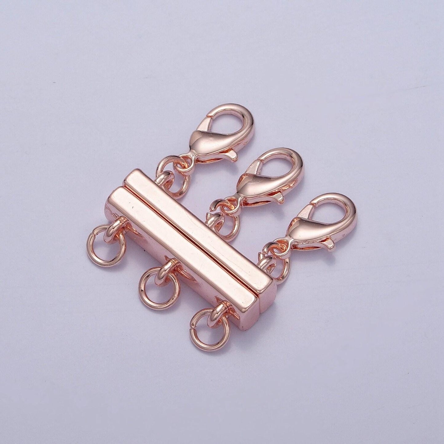 Layered necklace detangler clasp magnetic necklace detangler, multiple strand chain necklace / bracelet component