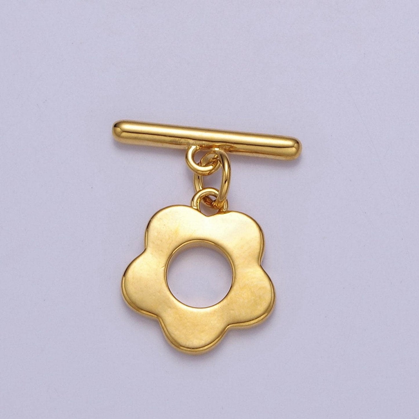 24k gold filled flower toggle clasp, jewelry clasp ot clasp findings l-711