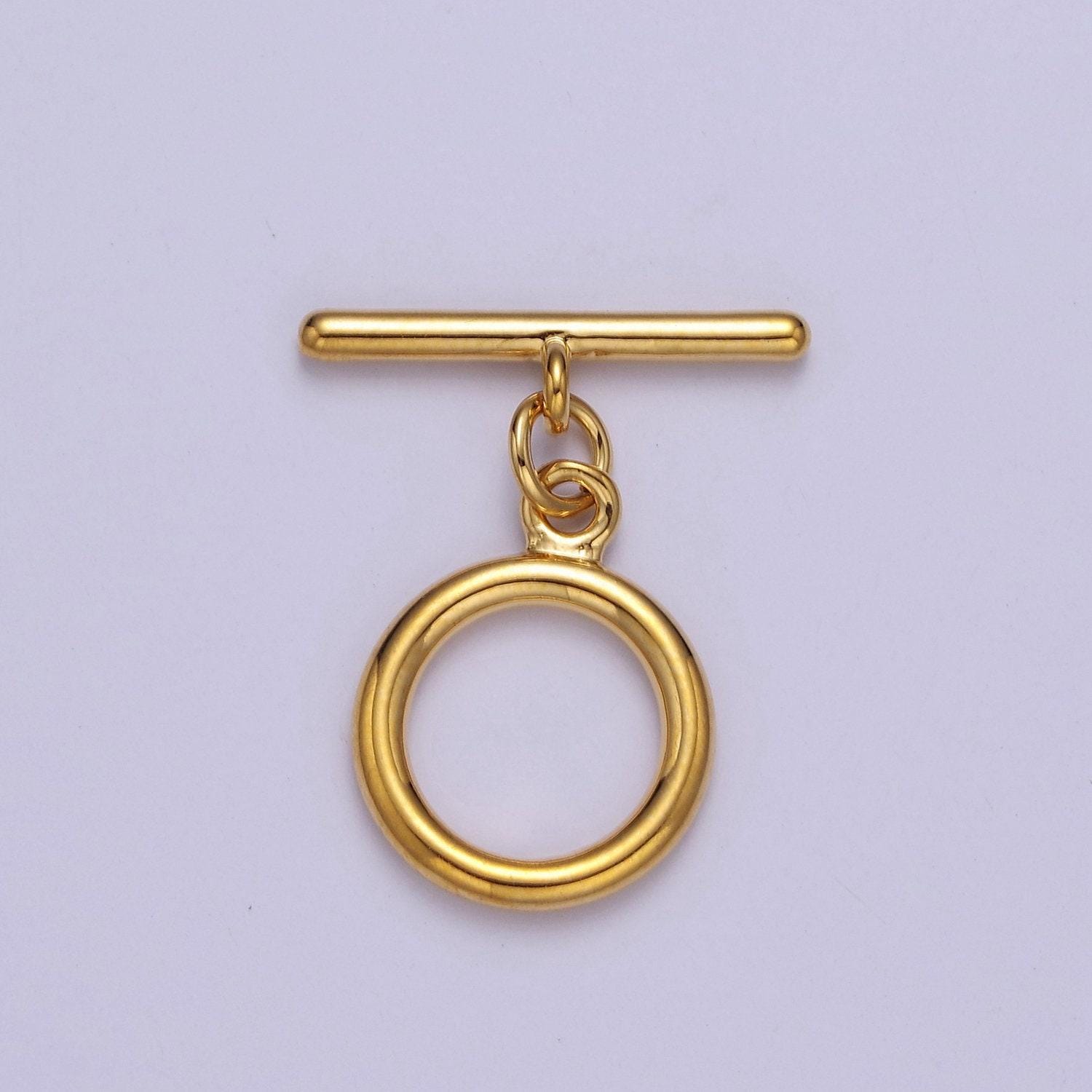 Classic 24k gold filled round toggle clasp, jewelry clasp ot clasp findings l-708