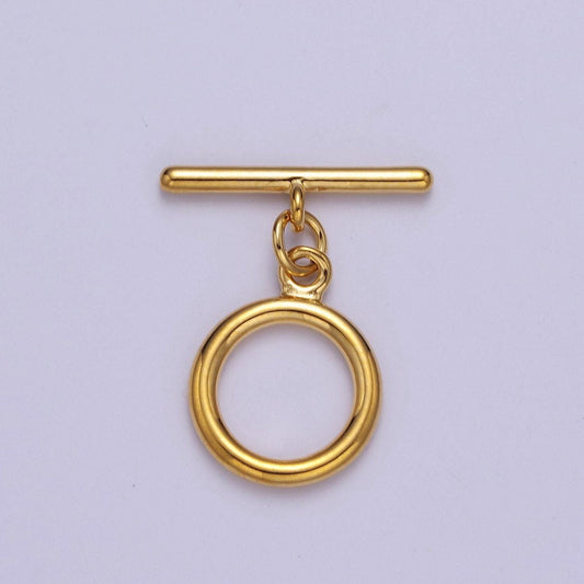 Classic 24k gold filled round toggle clasp, jewelry clasp ot clasp findings l-708