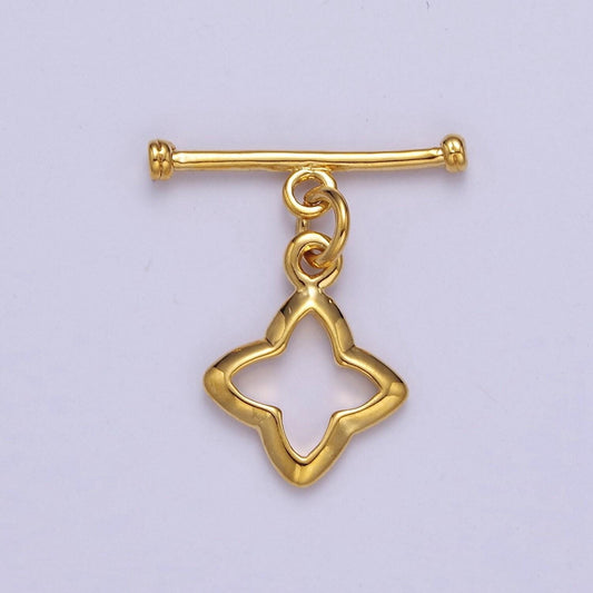 24k gold filled star toggle clasp, jewelry clasp ot clasp findings l-696