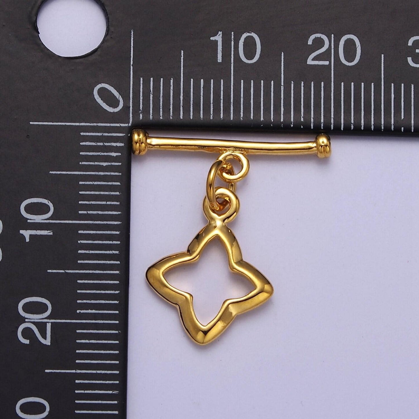 24k gold filled star toggle clasp, jewelry clasp ot clasp findings l-696