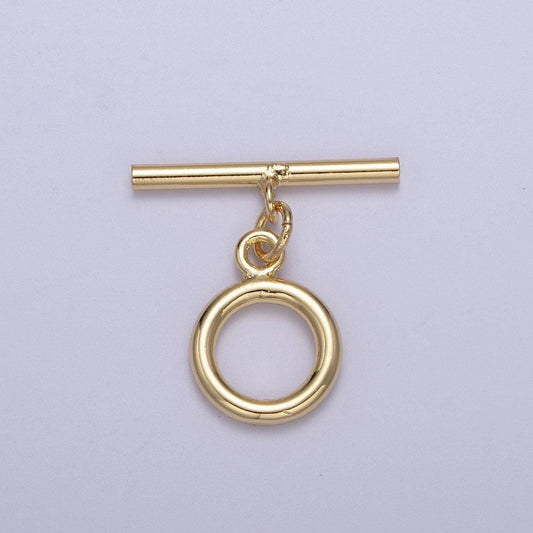 Minimalist classic gold toggle clasps gold filled ot clasp wholesale findings l-679