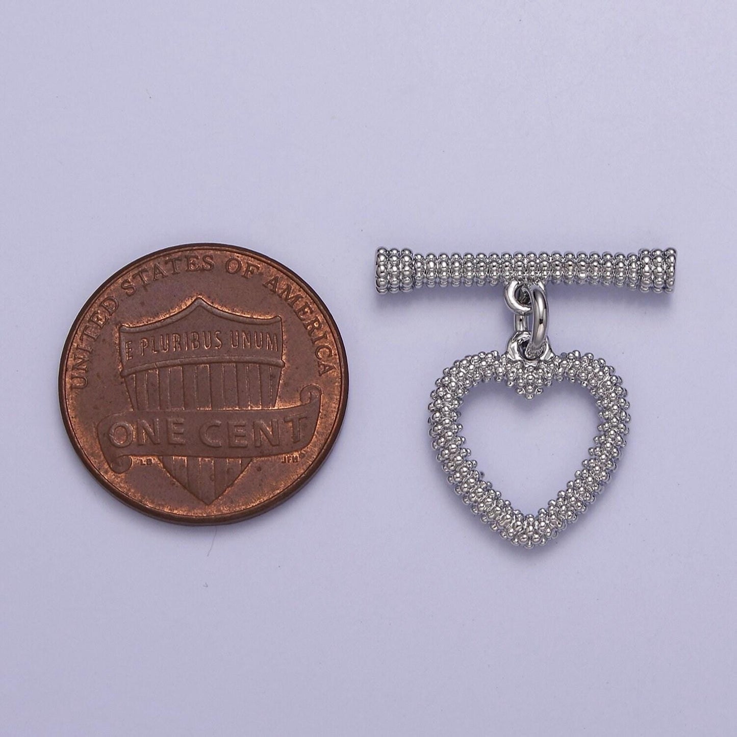 Heart toggle clasp connector, 24k gold filled toggle clasp, jewelry end clasp for bracelet, necklace closure l-644