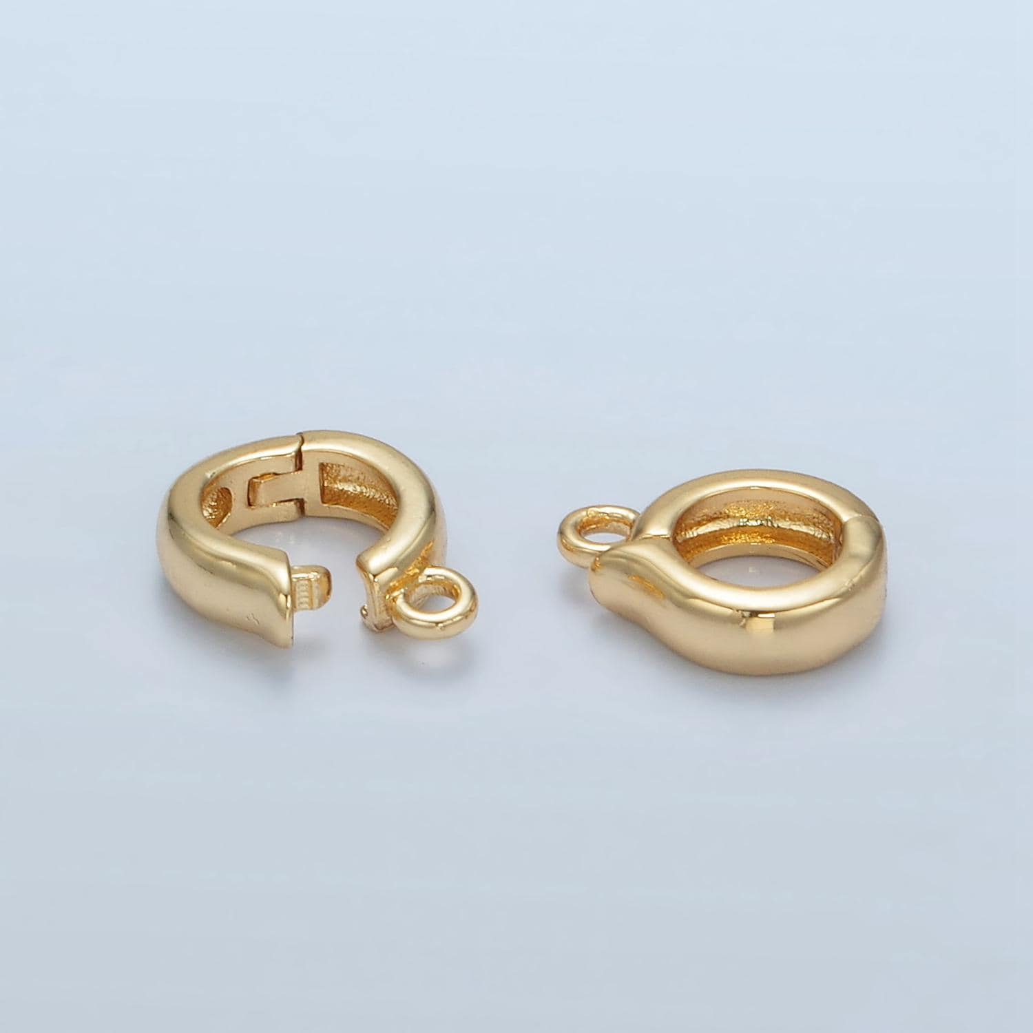 24k gold filled 10mm minimal snap latch bail supply | l-635