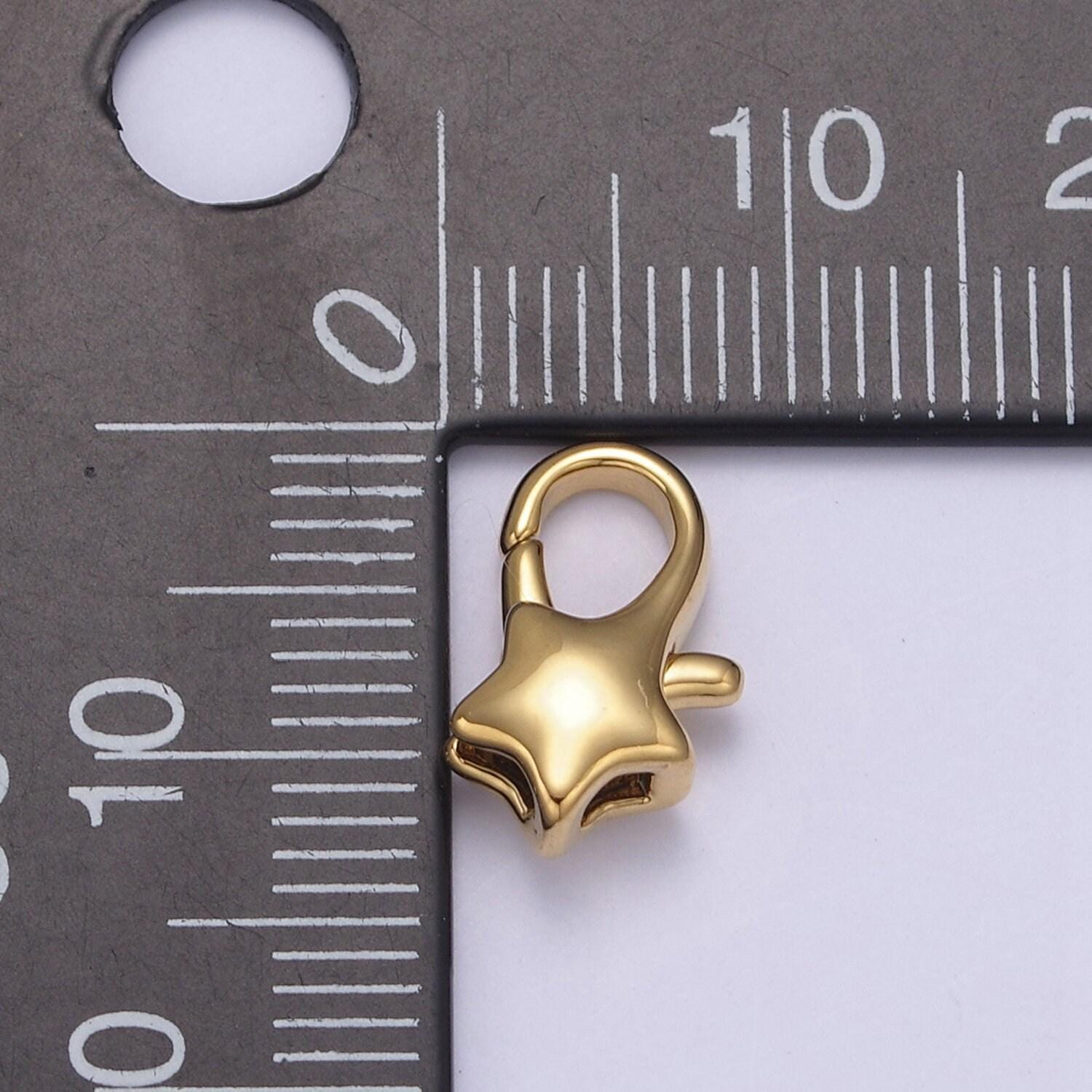 Gold filled star lobster clasp tiny star trigger clasp – celestial lobster claw for jewelry making supplies l-582 / l-590 / l-652 - l-655