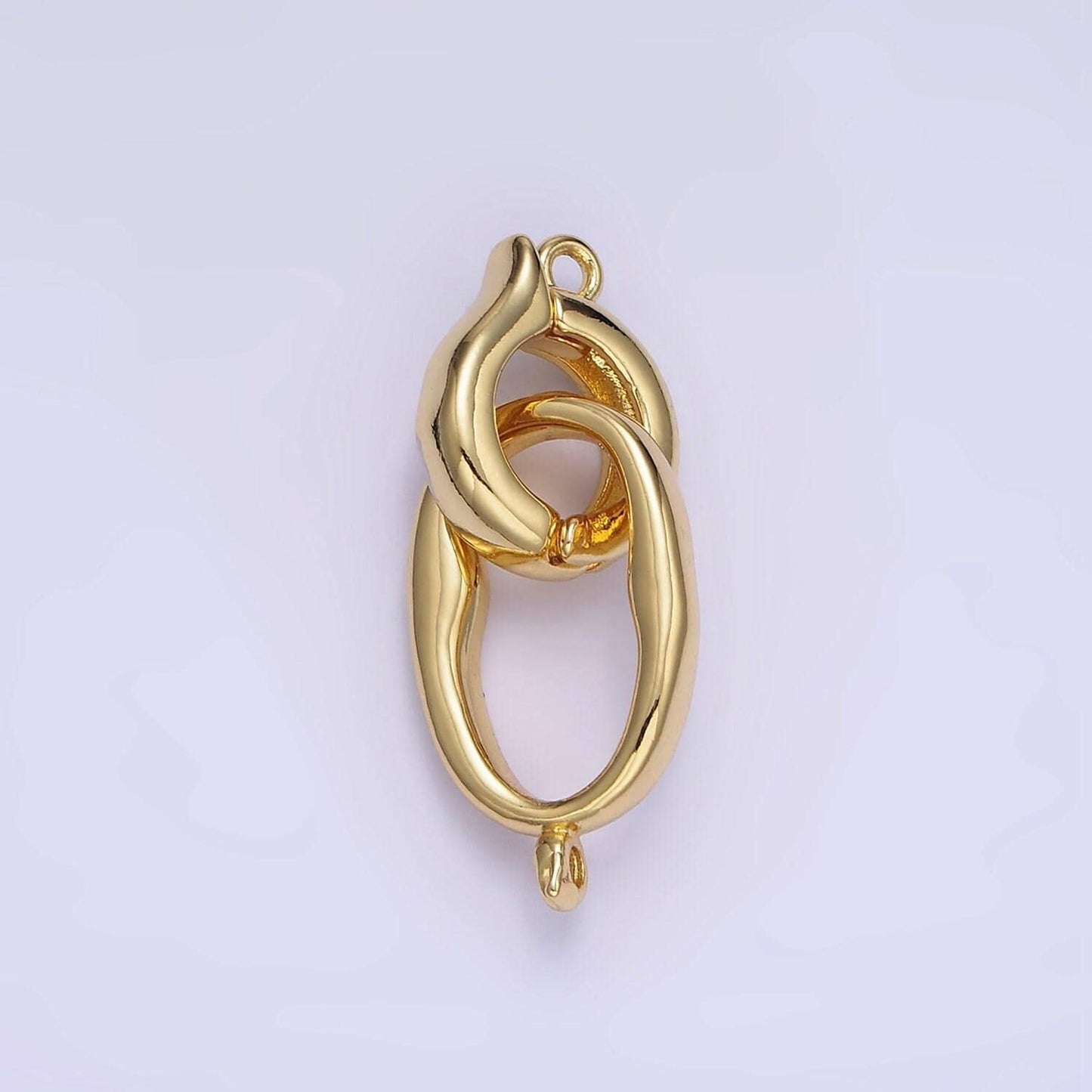 14k gold filled bail enhancer hinged interchangeable pendant bail oval style pendant holder snap on bail l-575