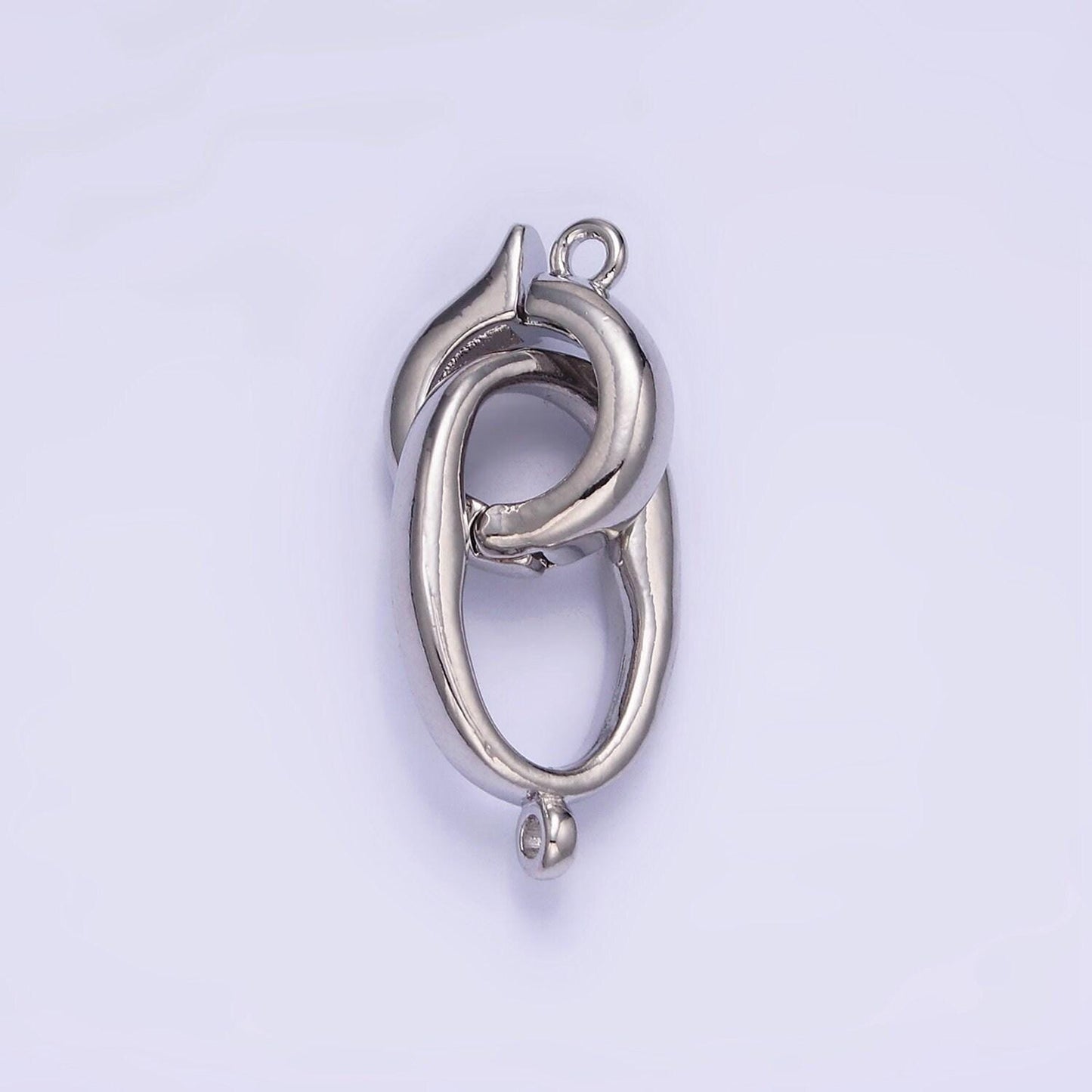 14k gold filled bail enhancer hinged interchangeable pendant bail oval style pendant holder snap on bail l-575
