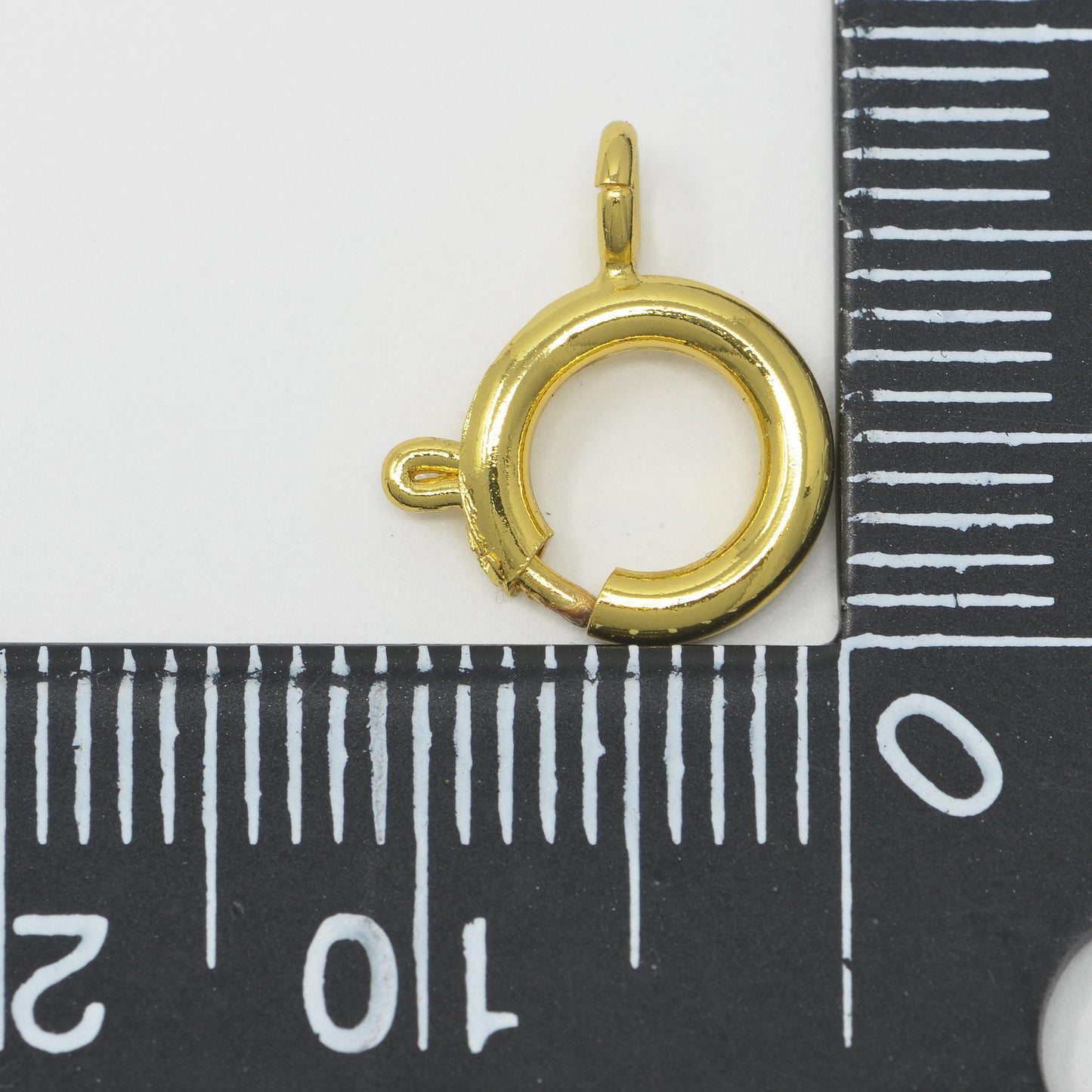 1pc 24k gold filled spring gate ring,12.5mm x 11mm round ring charm holder gold clasp for connector charm holder l-480 - l-482