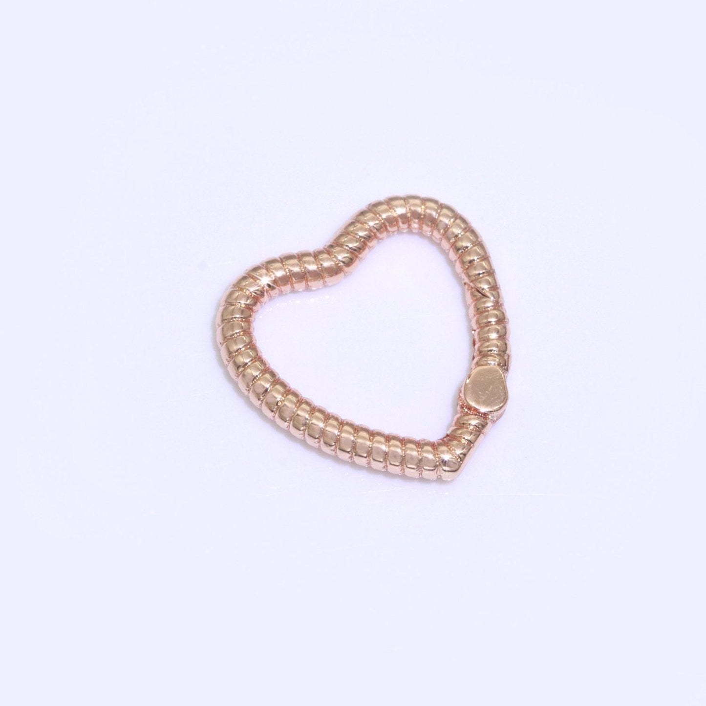 16mm heart gold spring buckle metal snap clasp spring gate ring, trigger round ring, snap clasp hook for jewelry supply