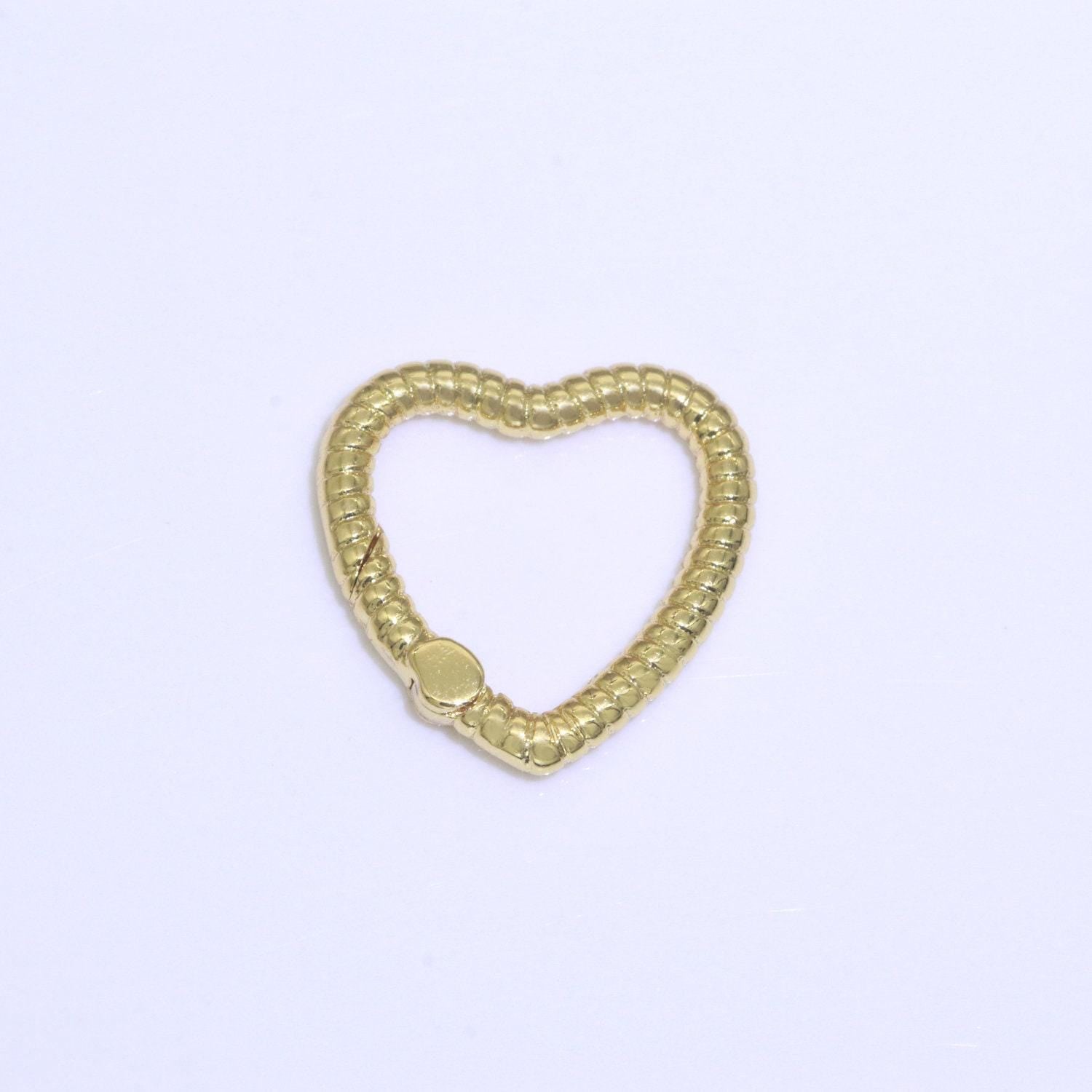 16mm heart gold spring buckle metal snap clasp spring gate ring, trigger round ring, snap clasp hook for jewelry supply