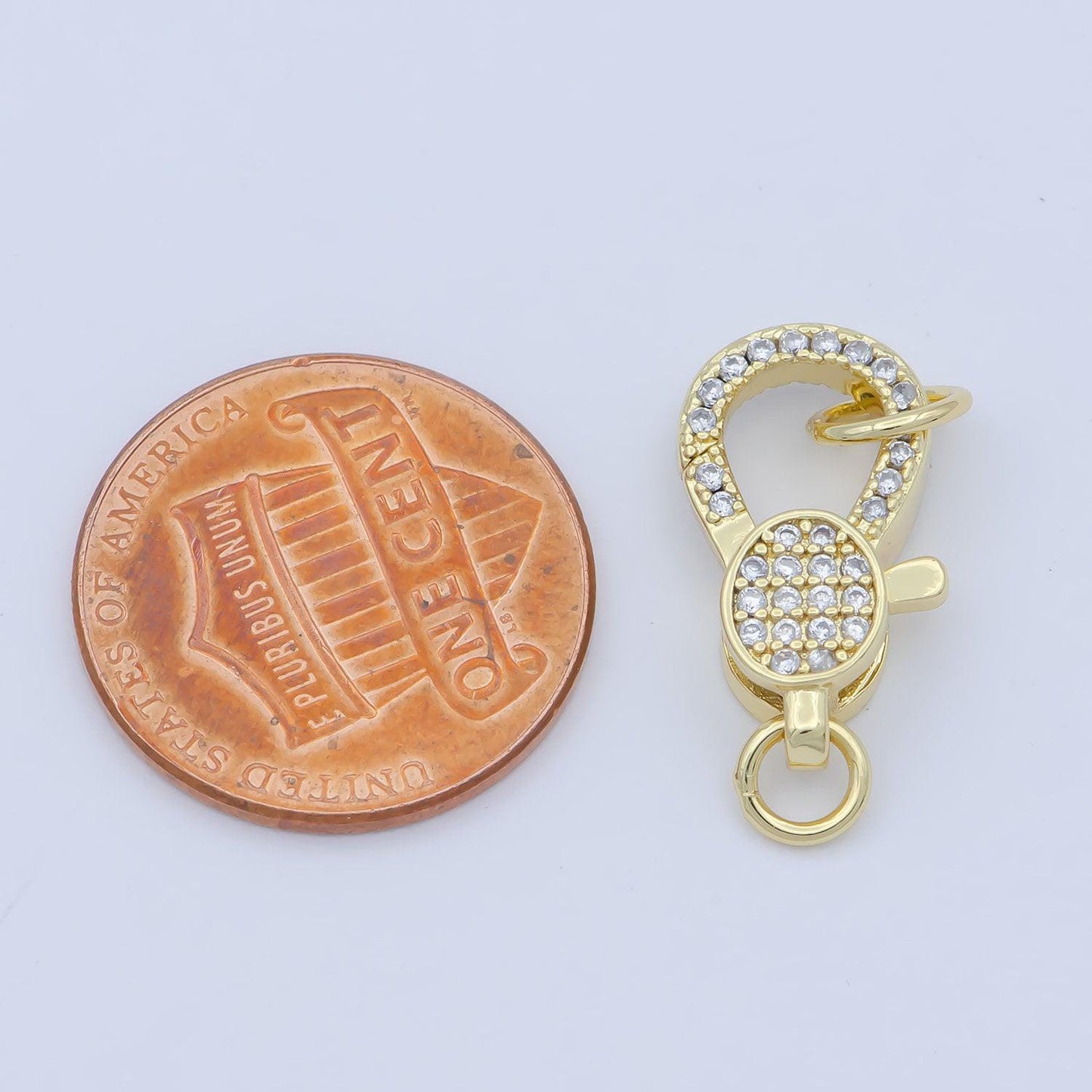 14k gold fill oval clasp for bracelet necklace buckle micro paved , cz cubic lobster clasp fastener for beading supplies component
