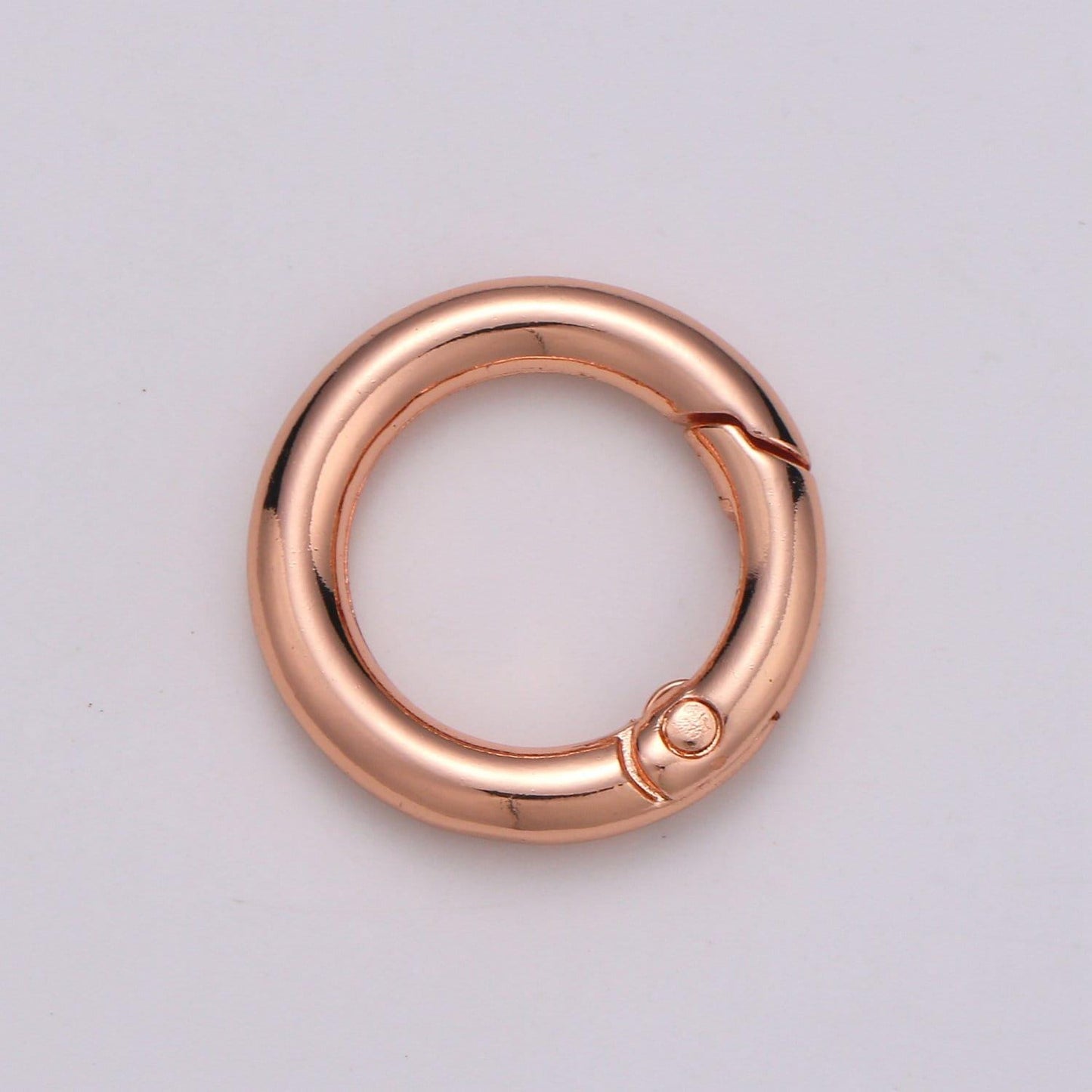Gold spring gate ring,push gate ring, 24mm diameter ring charm holder rose gold black gun metal silver clasp connector charm holder l-36-l39