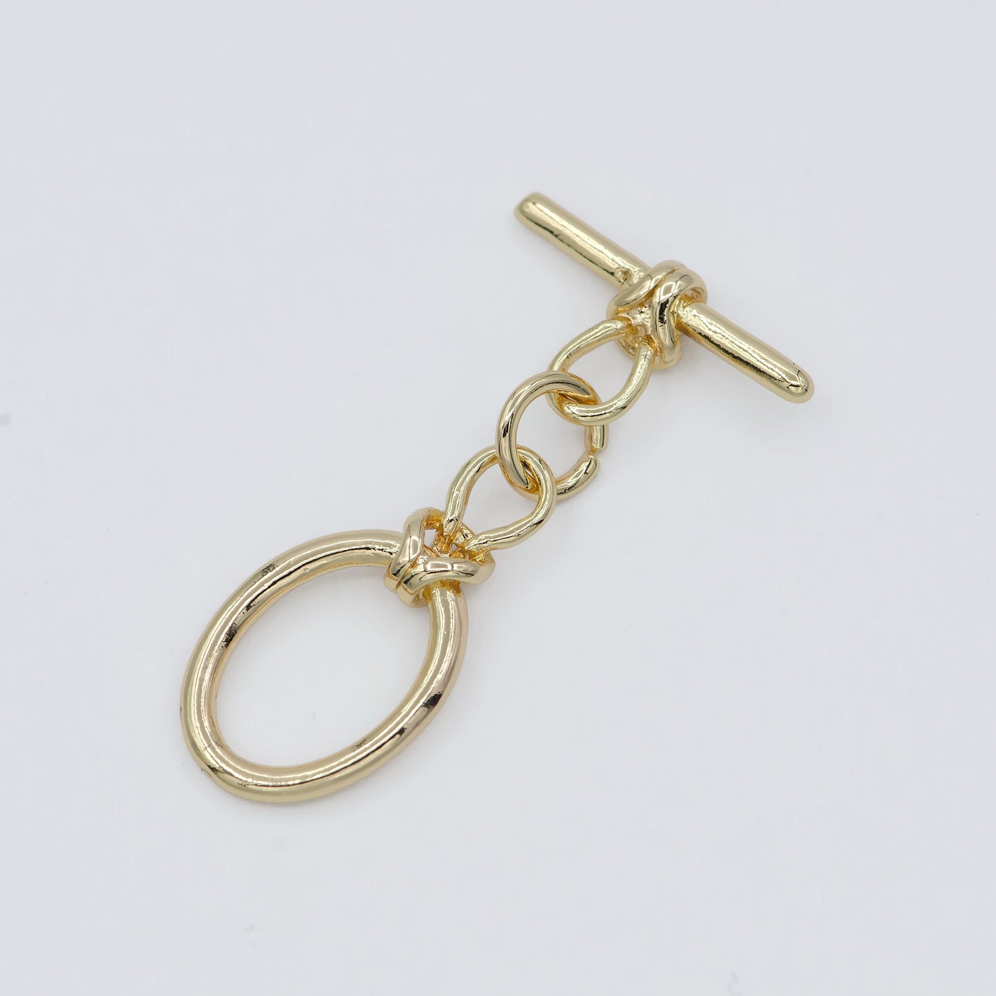 Gold oval toggle clasp diy jewelry making for necklace bracelet ot clasp finding- l309