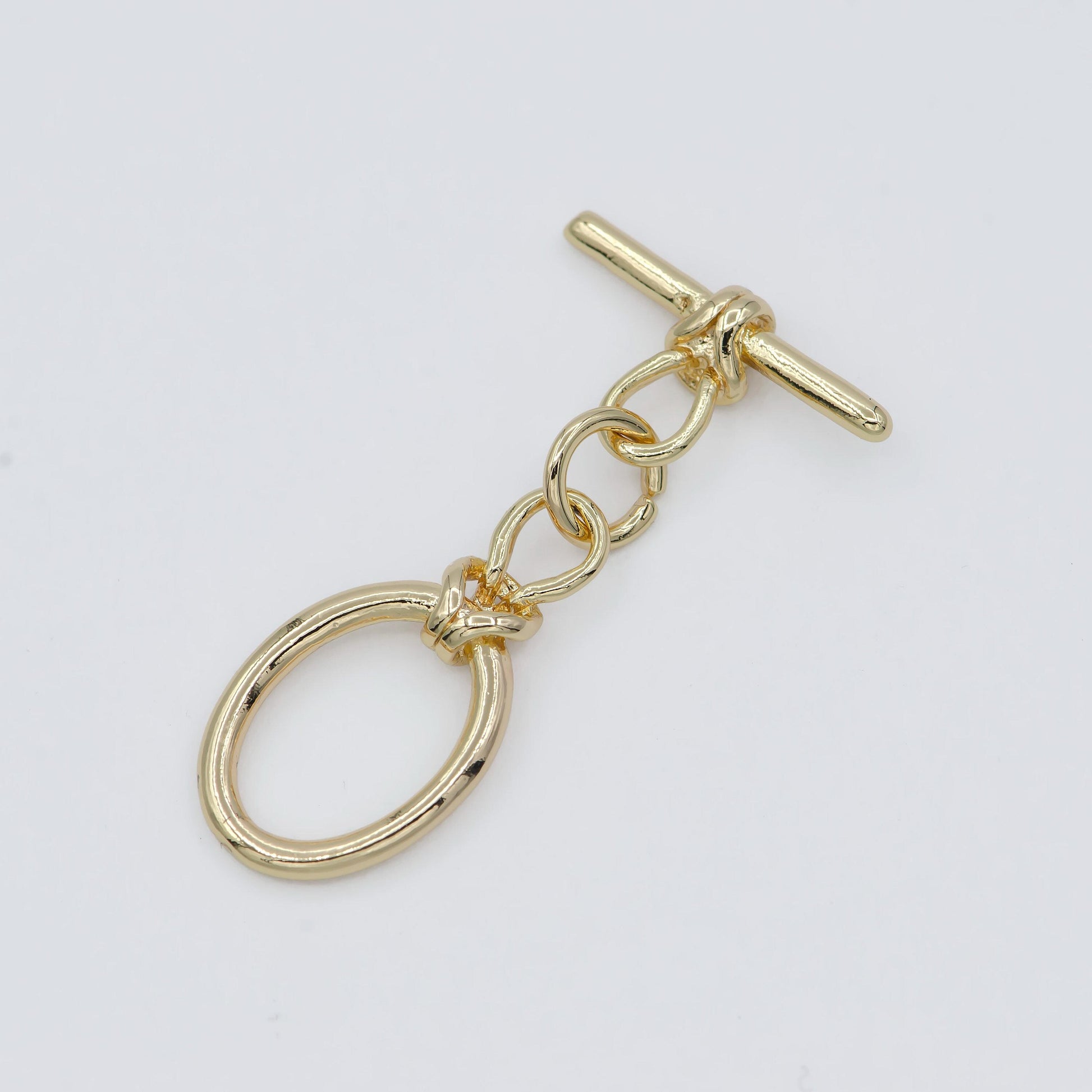 Gold oval toggle clasp diy jewelry making for necklace bracelet ot clasp finding- l309