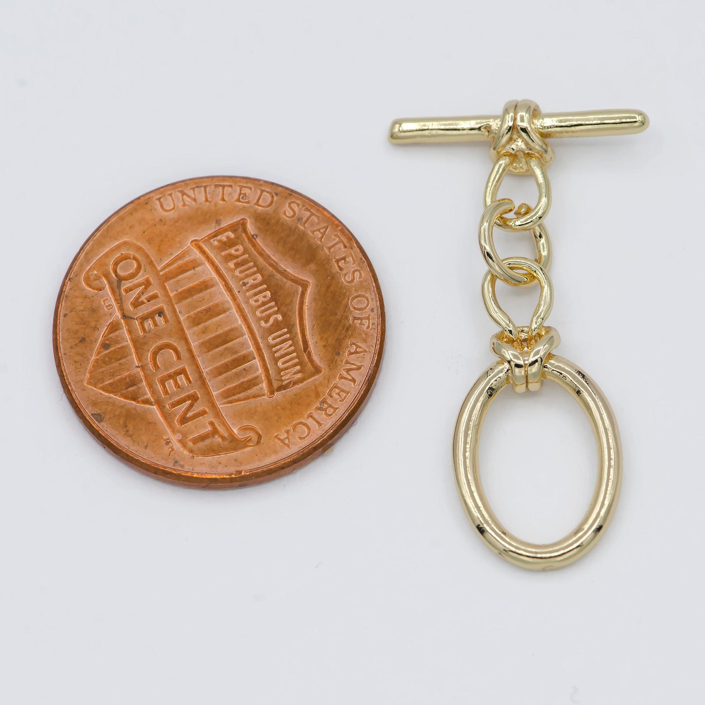 Gold oval toggle clasp diy jewelry making for necklace bracelet ot clasp finding- l309
