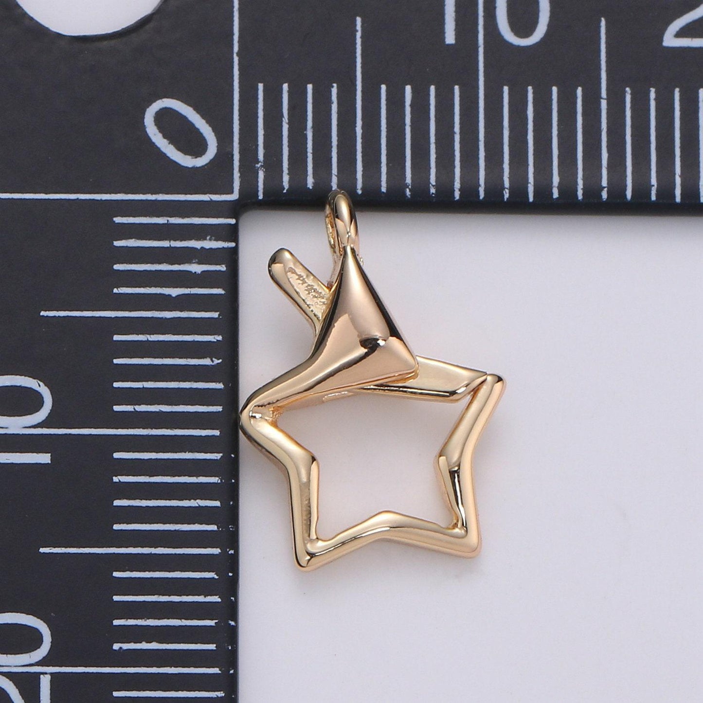 1pc star clasp 18k gold , laneyard clasp, star claspmasker charm, dainty star clasp l-3