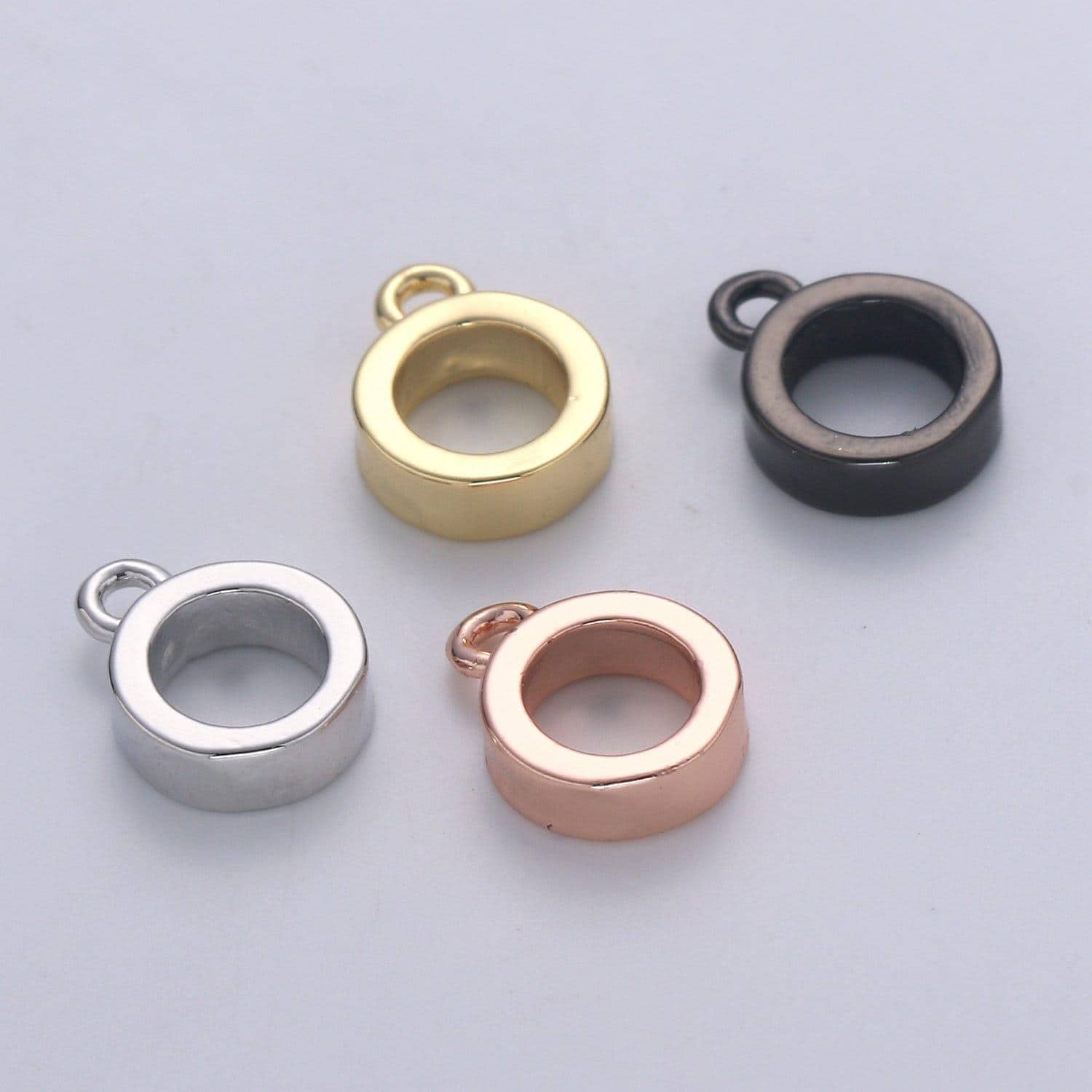 Gold 7mmx2.5mm (14 gauge) jump ring, small loop 2.8mmx0.8mm (20 gauge) gold connector jump rings jewelry making supplies, supp-1175, l-297