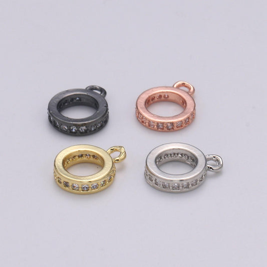 Gold 7.5mmx1.9mm (14 gauge) jump ring, small loop 2.7mmx0.8mm (20 gauge) gold connector jump rings jewelry making supplies, supp-1174,l-294