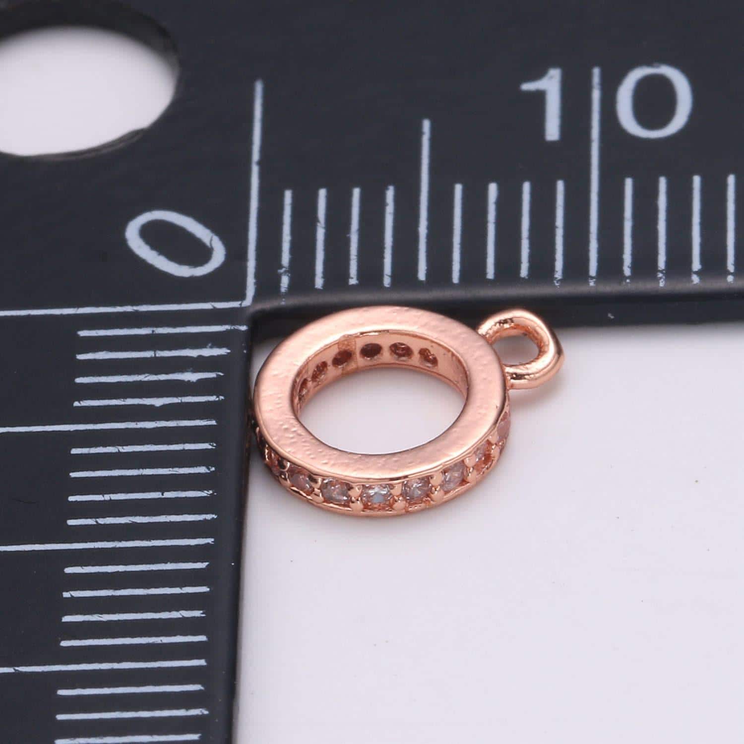 Gold 7.5mmx1.9mm (14 gauge) jump ring, small loop 2.7mmx0.8mm (20 gauge) gold connector jump rings jewelry making supplies, supp-1174,l-294