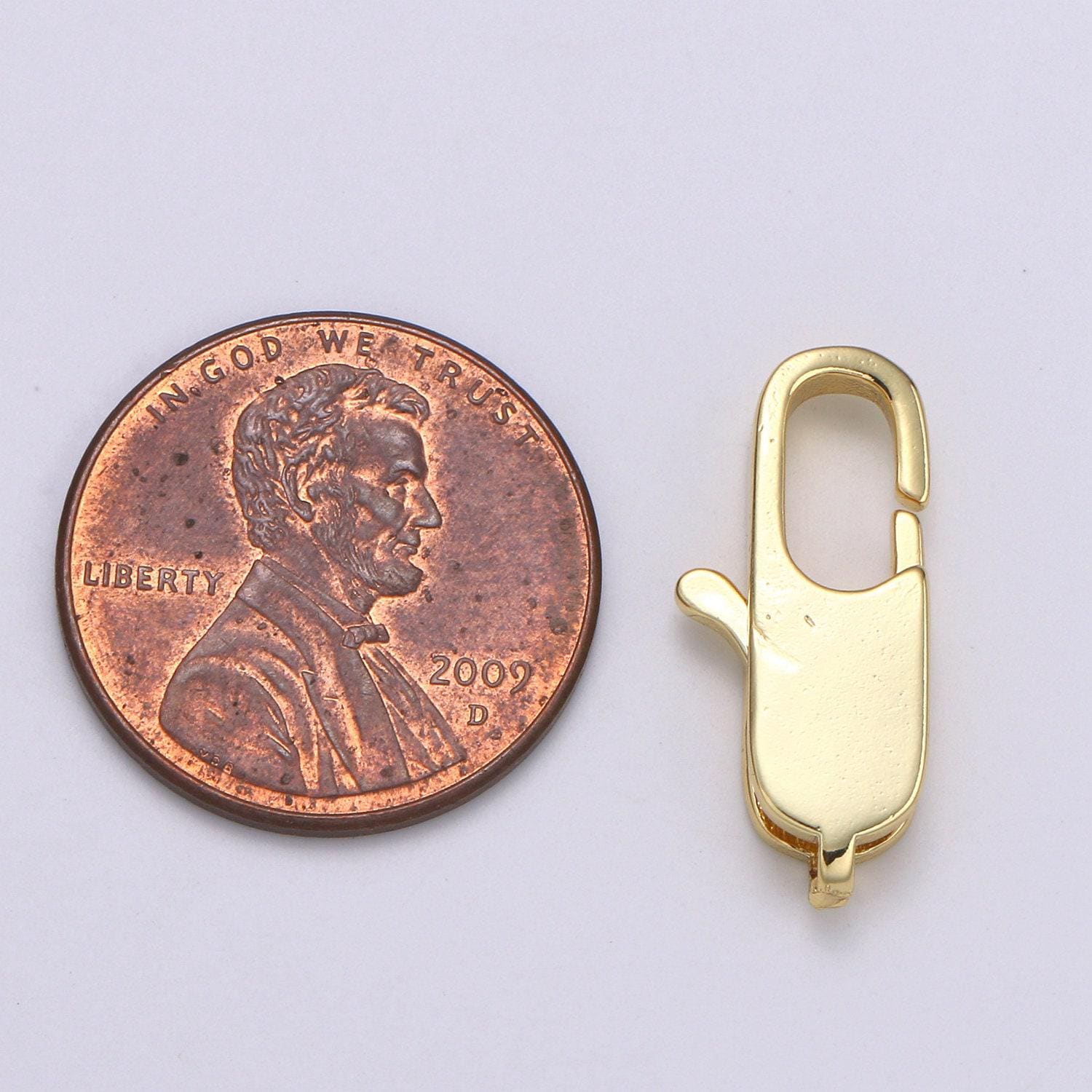 1pc wholesale lobster clasp 24k gold , rectangle lobster clasp for jewelry making, size option 20.3mmx8.8mm, supp-1113, l-177, k-224
