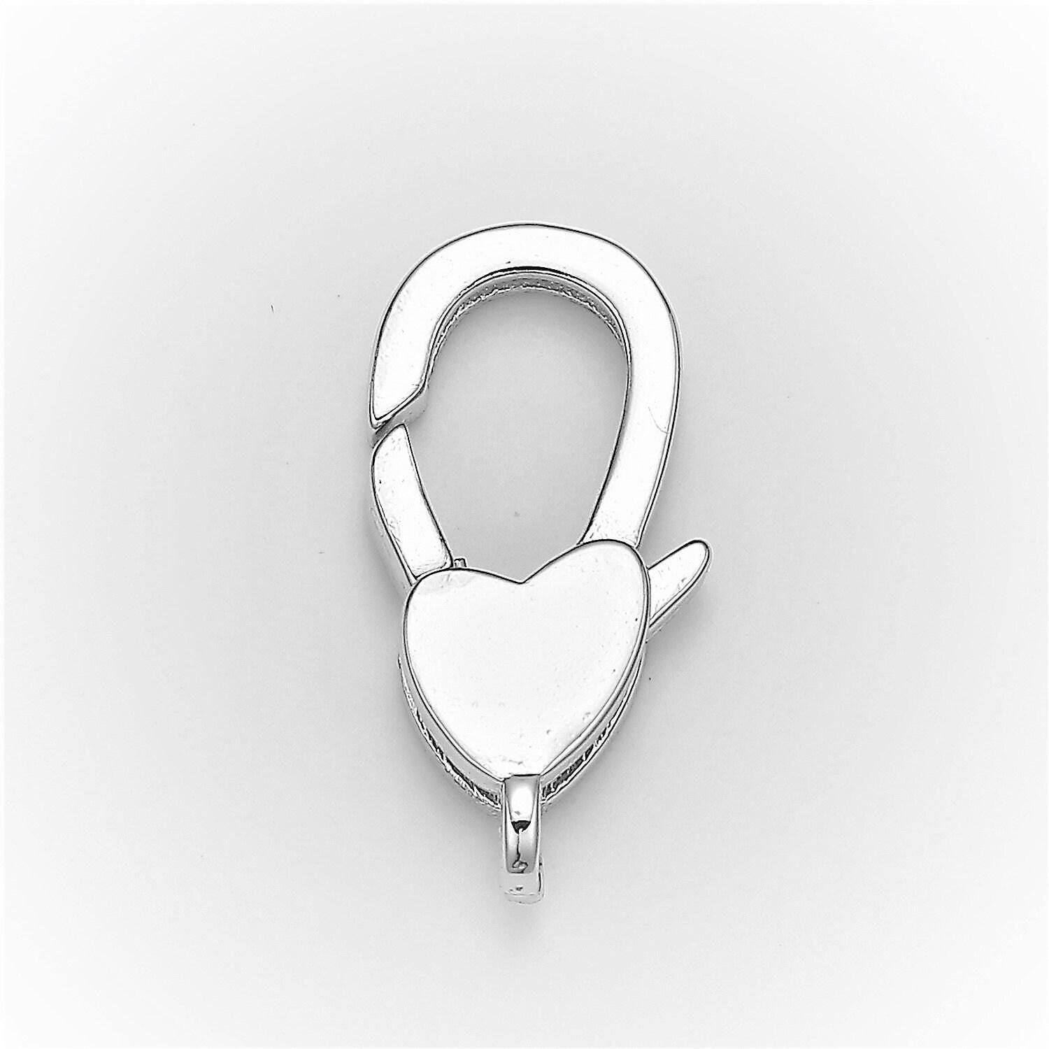 1pc wholesale lobster clasp 24k gold , heart lobster claw for jewelry making, size option 20.1mmx10.3mm, supp-1109