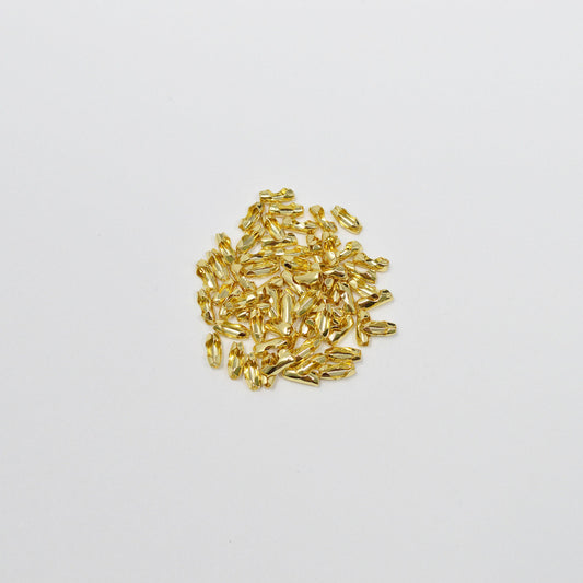 6pc 7mm x2.7mm 14k gold-filled tag fastener type ball chain, ball chain clasps  gold  clasp for connector ball chain l-163