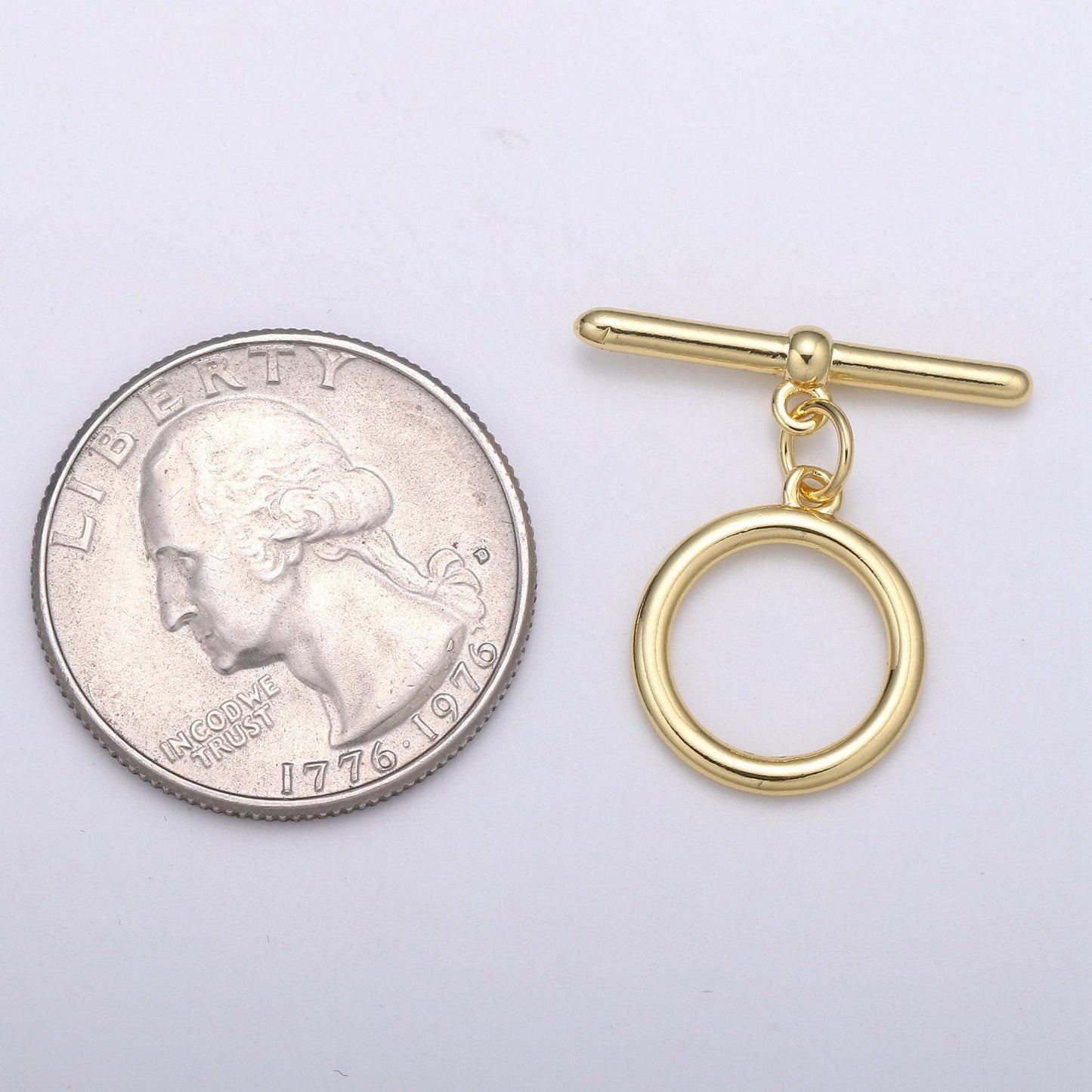 1x 24k gold toggle clasp with jump ring chose color-gold, rose gold black, silver ot clasp for jewelry making supply supp-1076, 1077,