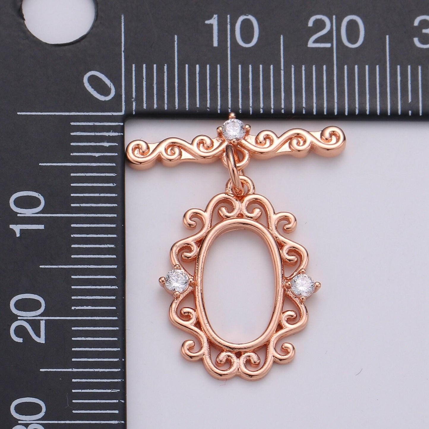 Victorian style gold toggle clasp rose gold , black, silver oval clasps fancy design ot clasp jewelry supply for bracelet necklace component