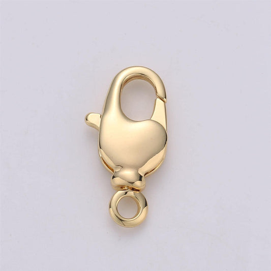 1pc wholesale lobster clasp gold / silver lobster claw for jewelry necklace bracelet anklet making, size 14mmx7mm