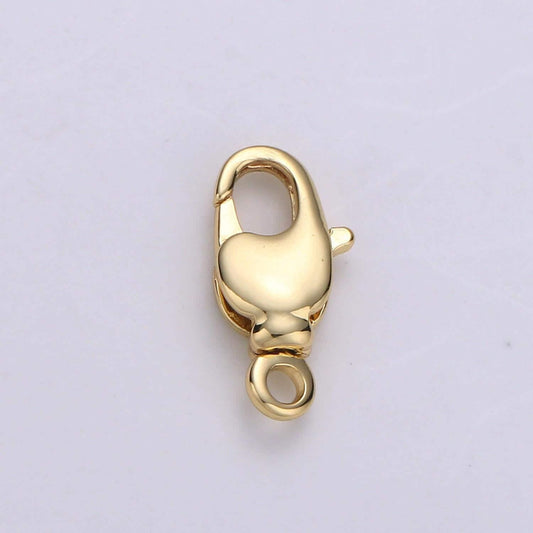 1pc wholesale lobster clasp gold , lobster claw with jump ring for jewelry necklace bracelet anklet making, size 12mm x 5.7mm, sup-923,k-923