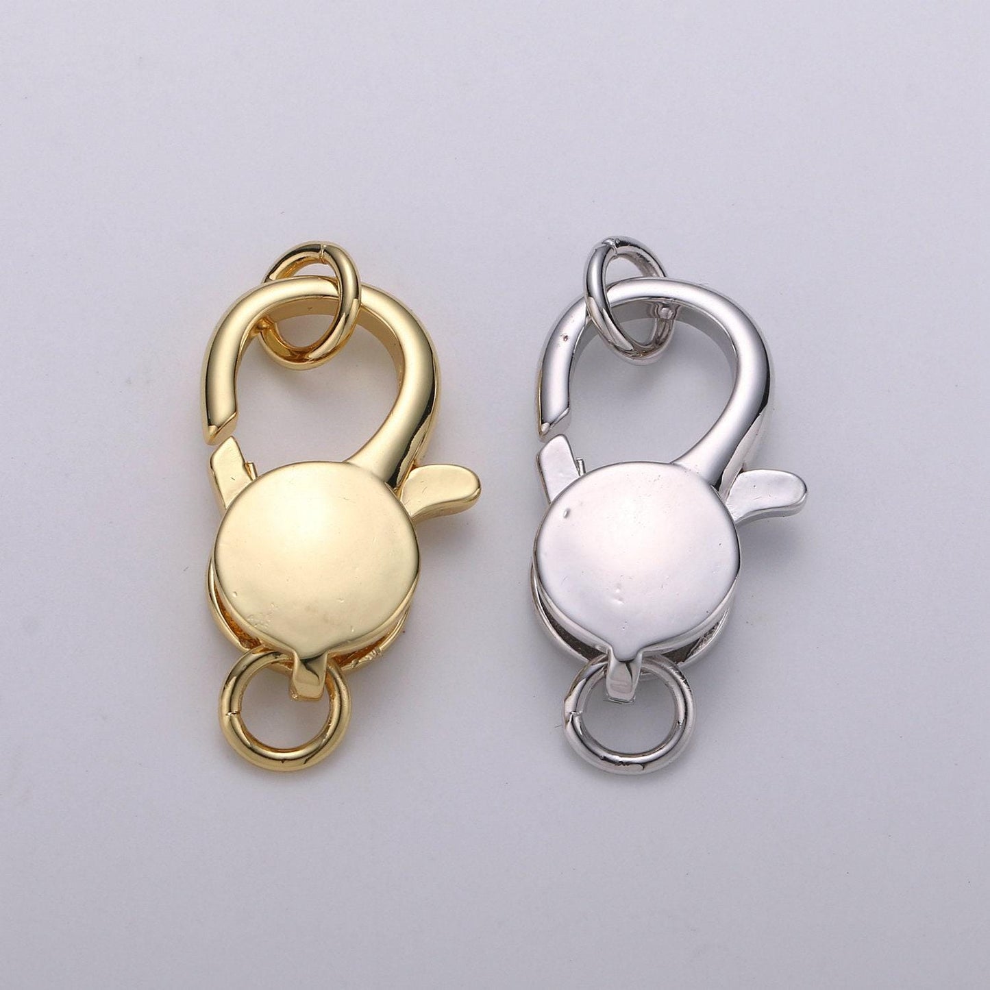 1pc wholesale lobster clasp 14k gold , lobster claw with jump ring for jewelry necklace bracelet anklet making, size 26mmx13mm,k-835,k-836